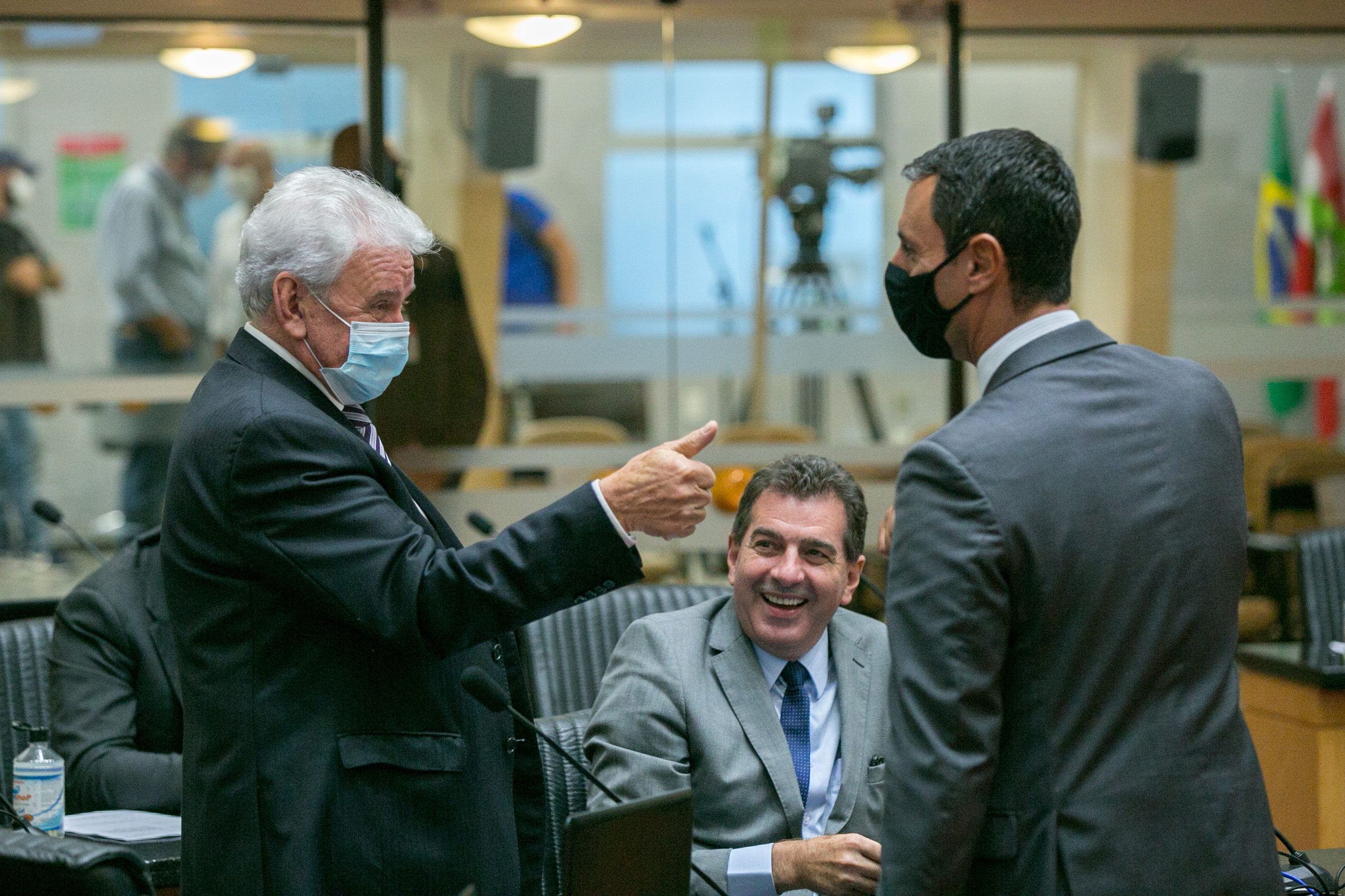Deputado Moacir Sopelsa (MDB) e Deputado João Amin (PP)