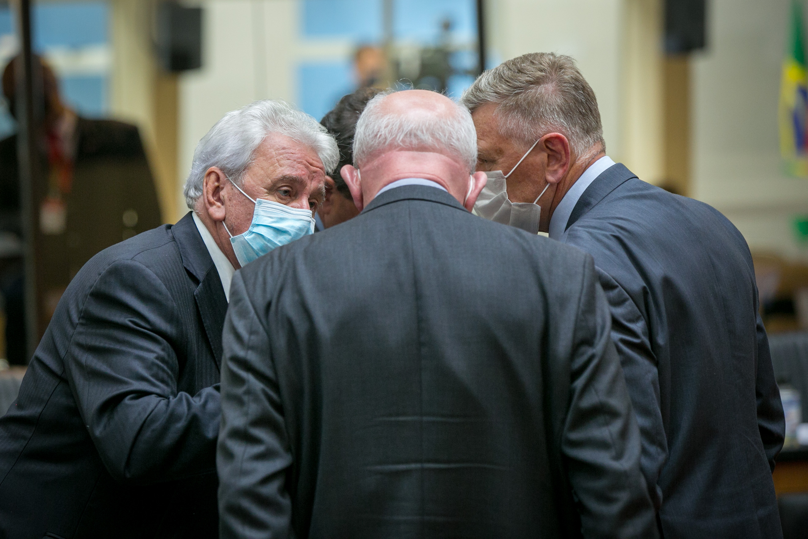 Deputado Moacir Sopelsa (MDB), Deputado Marcos Vieira (PSDB) e Deputado Milton Hobus (PSD)