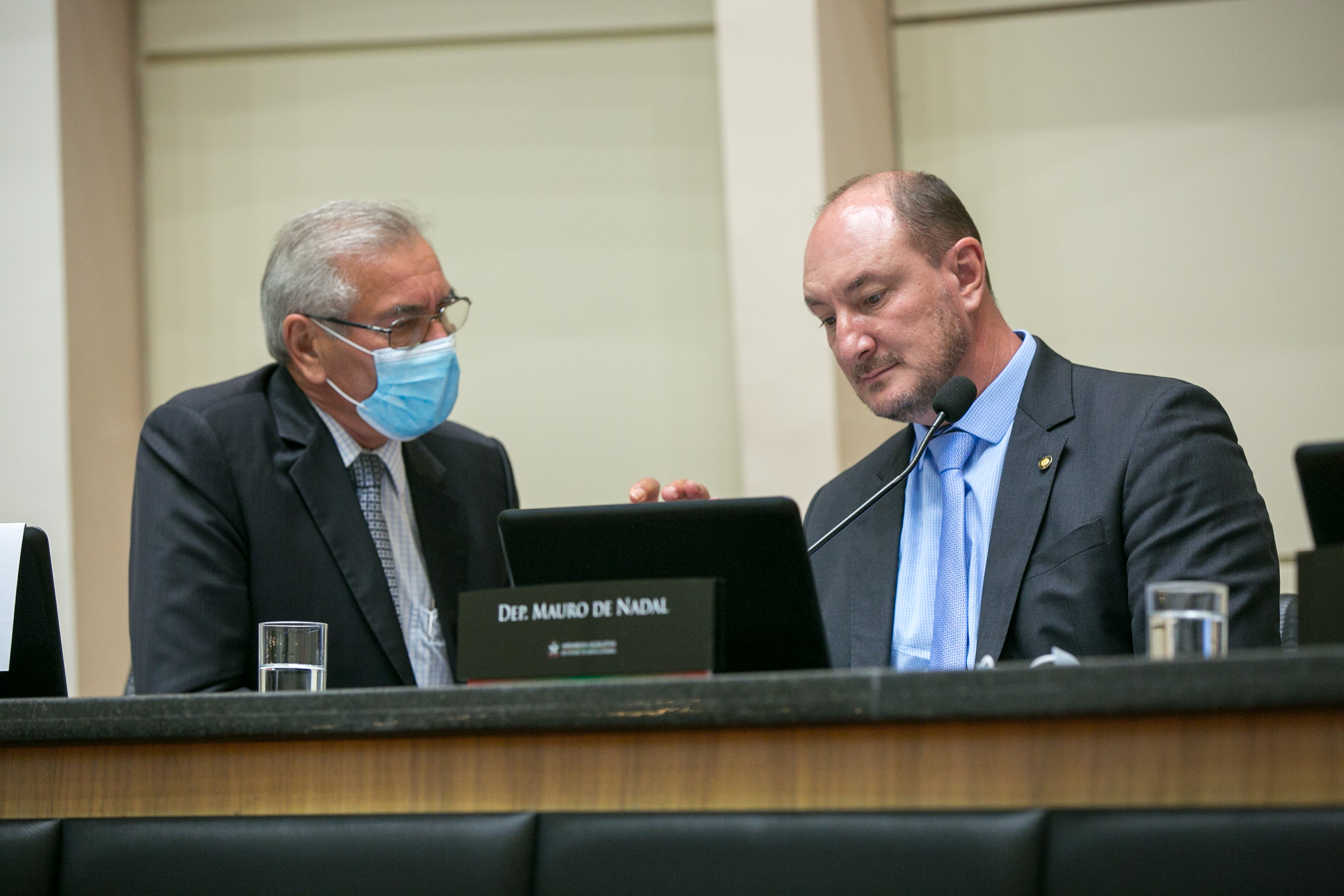 Deputado Silvio Dreveck (PP) e Deputado Mauro de Nadal (MDB)