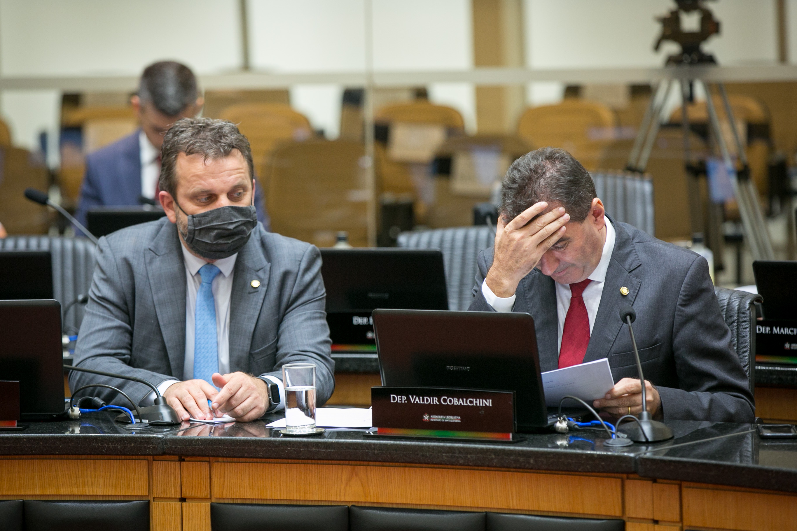 Deputado Jerry Comper (MDB) e Deputado Valdir Cobalchini (MDB)