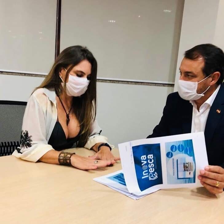 Deputada Paulinha e governador Carlos Moisés