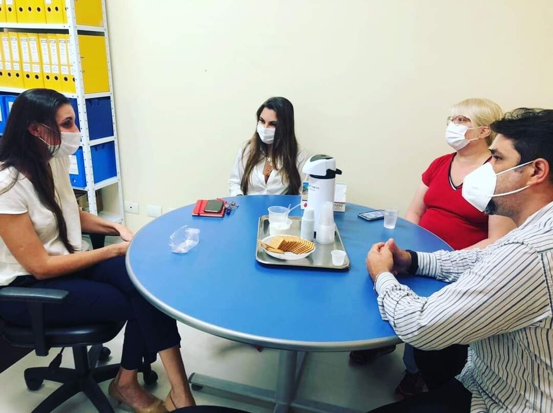Deputada Paulinha em visita ao Hospital Municipal Ruth Cardoso, em Balneário Camboriú