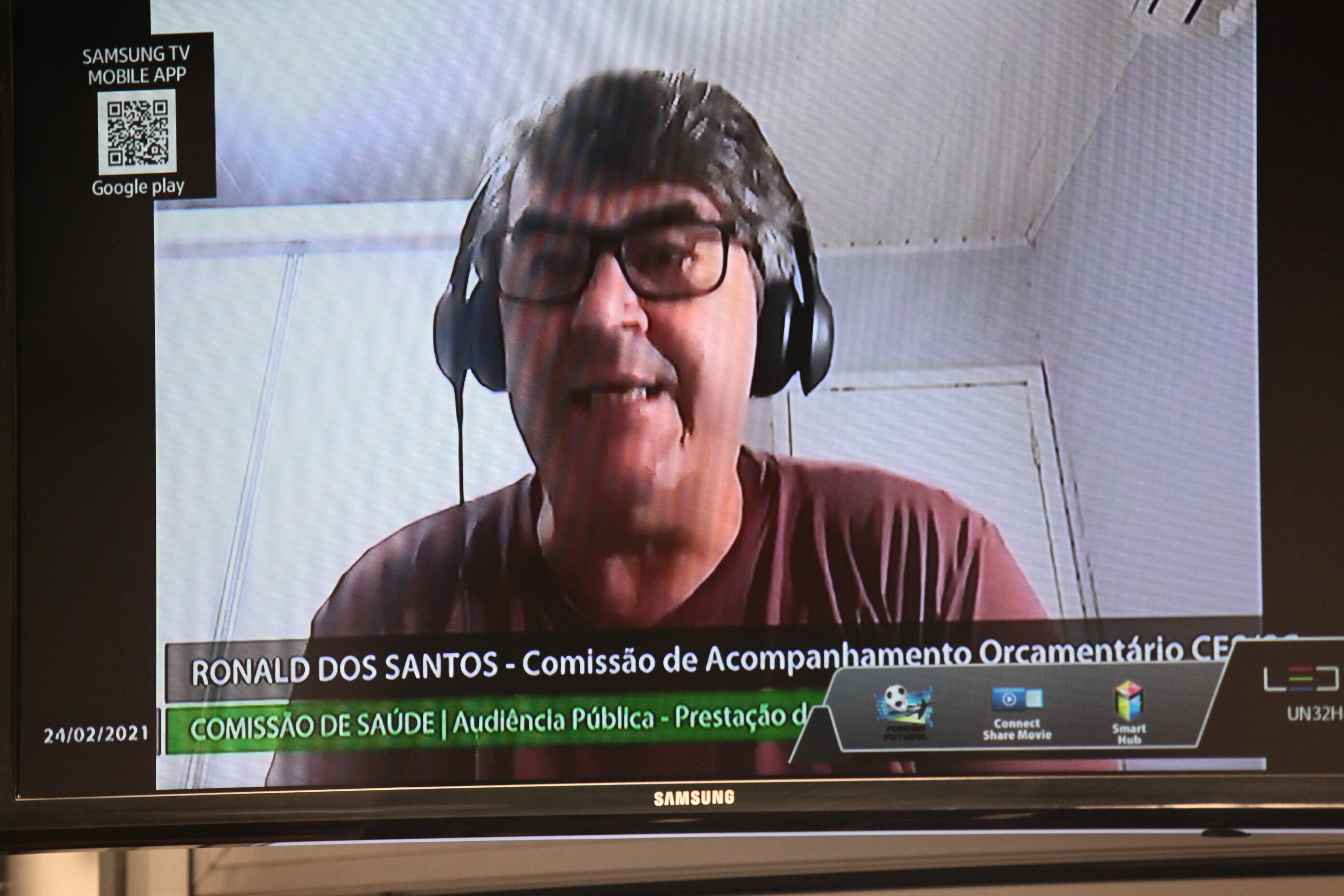 Ronald dos Santos, representante do Conselho Estadual da Saúde.