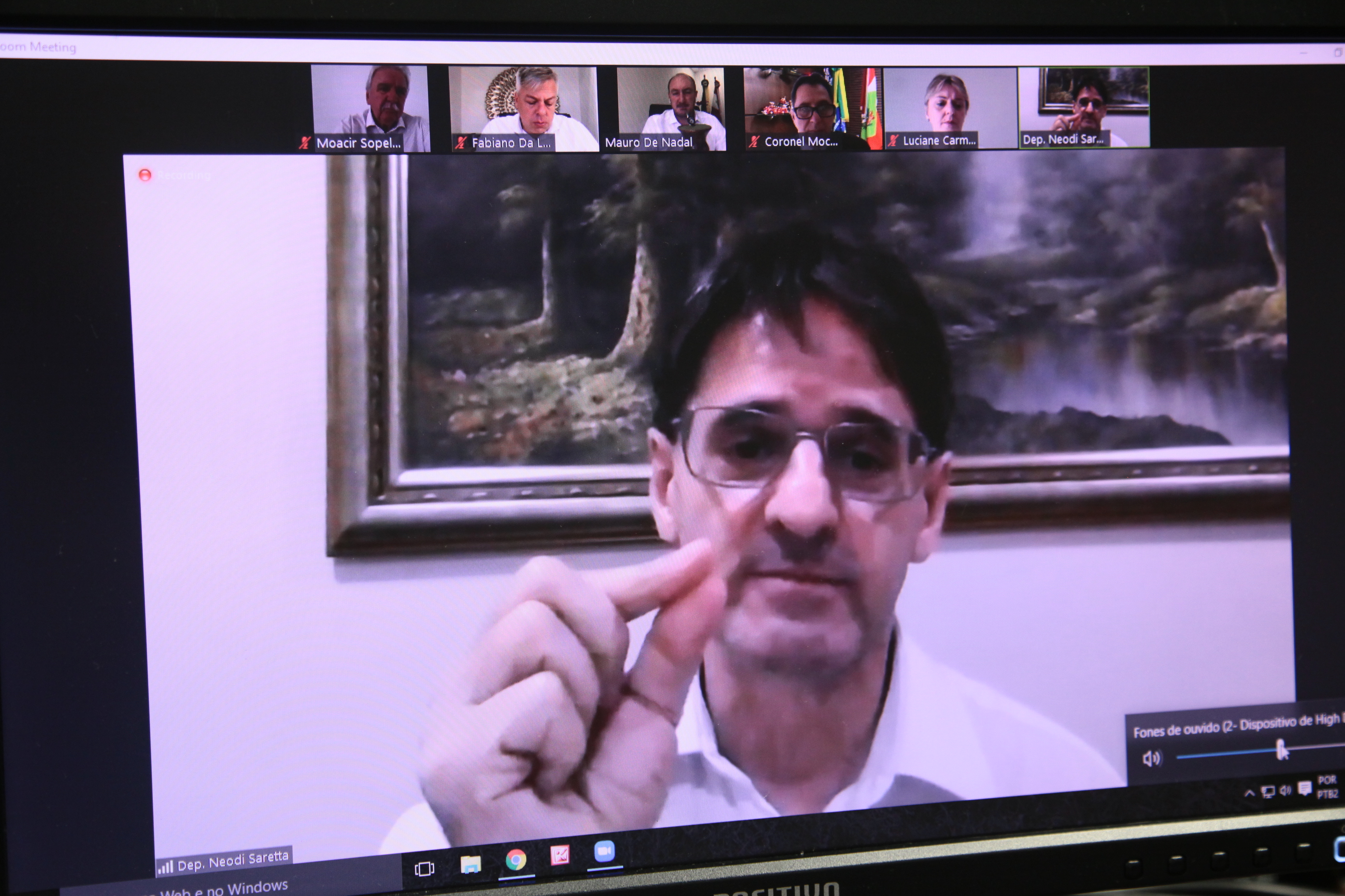 Reunião Virtual da Bancada do Oeste - Deputado Neodi Saretta (PT)