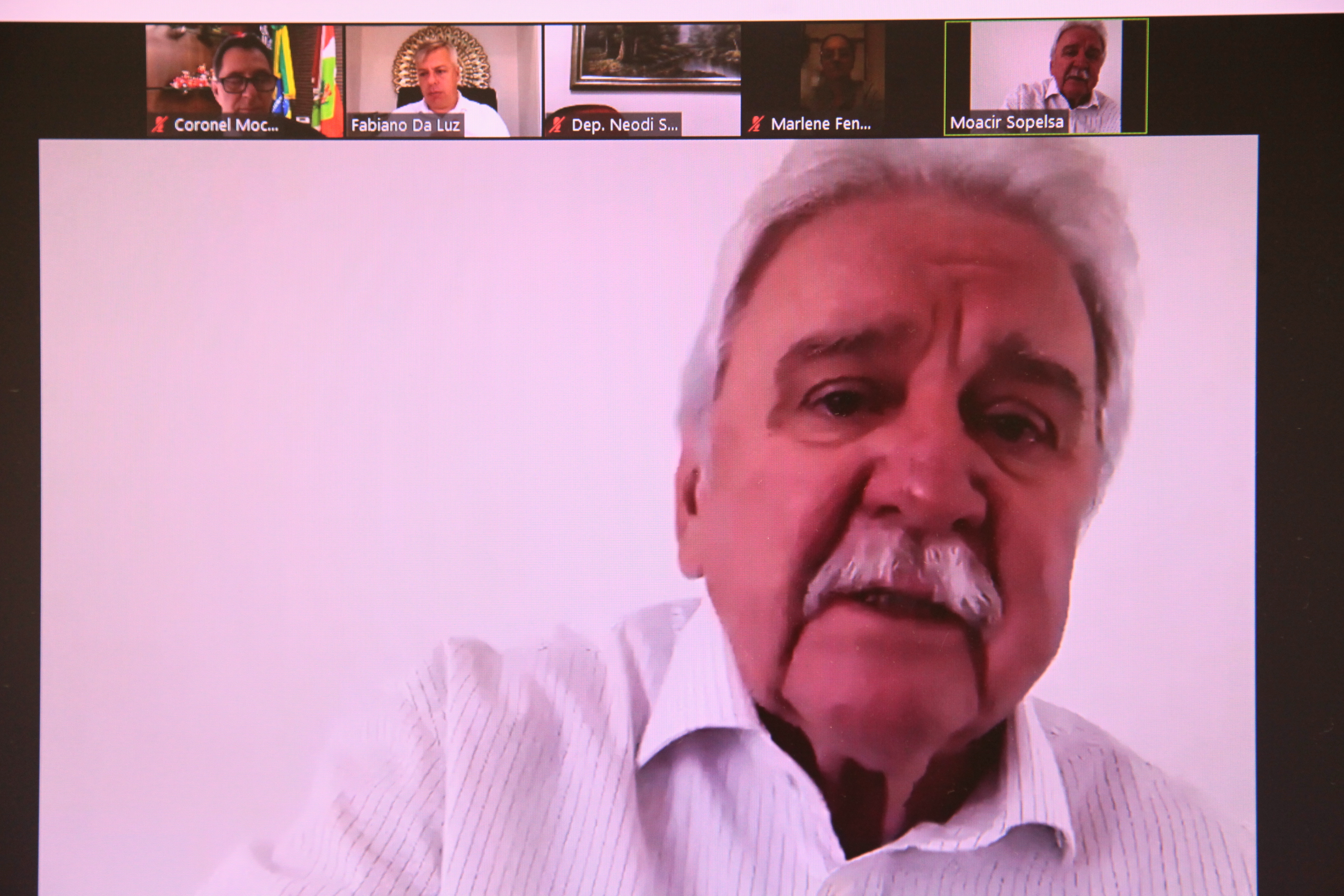 Reunião Virtual da Bancada do Oeste - Deputado Moacir Sopelsa (MDB)