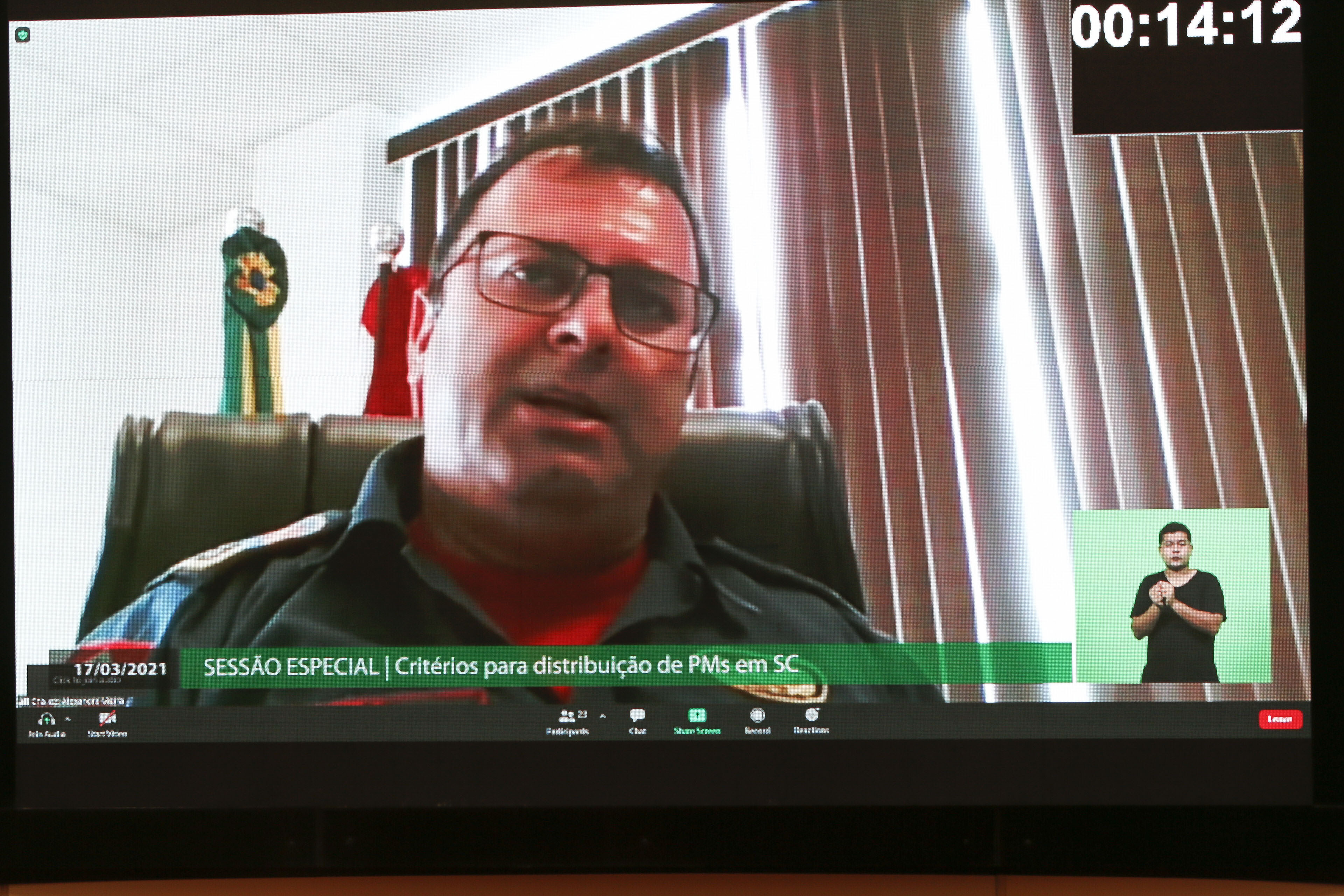 Coronel Charles Alexandre Vieira, presidente do Colegiado Superior de Segurança Pública e Perícia Oficial