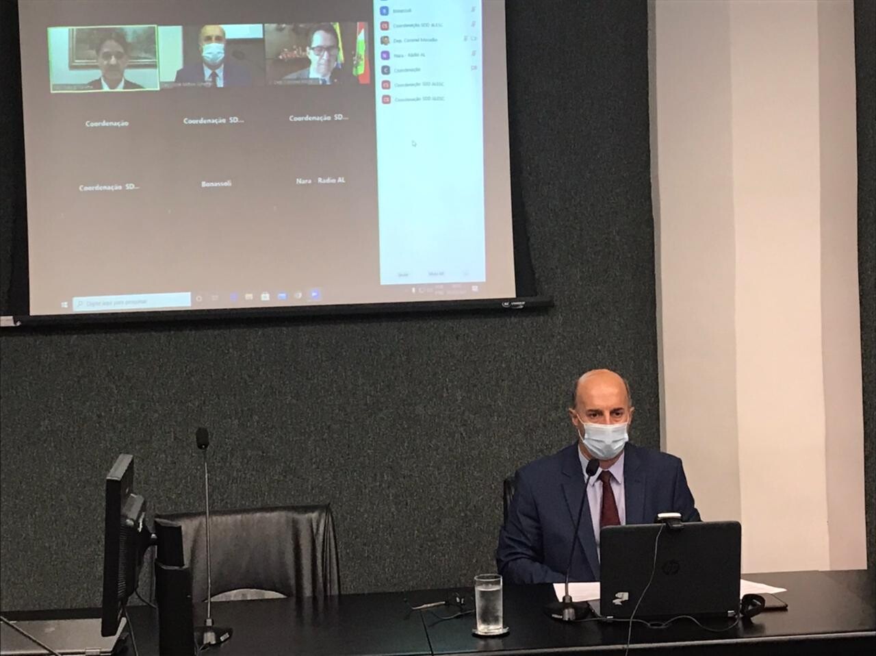 Deputado José Milton Scheffer na instalação da comissão