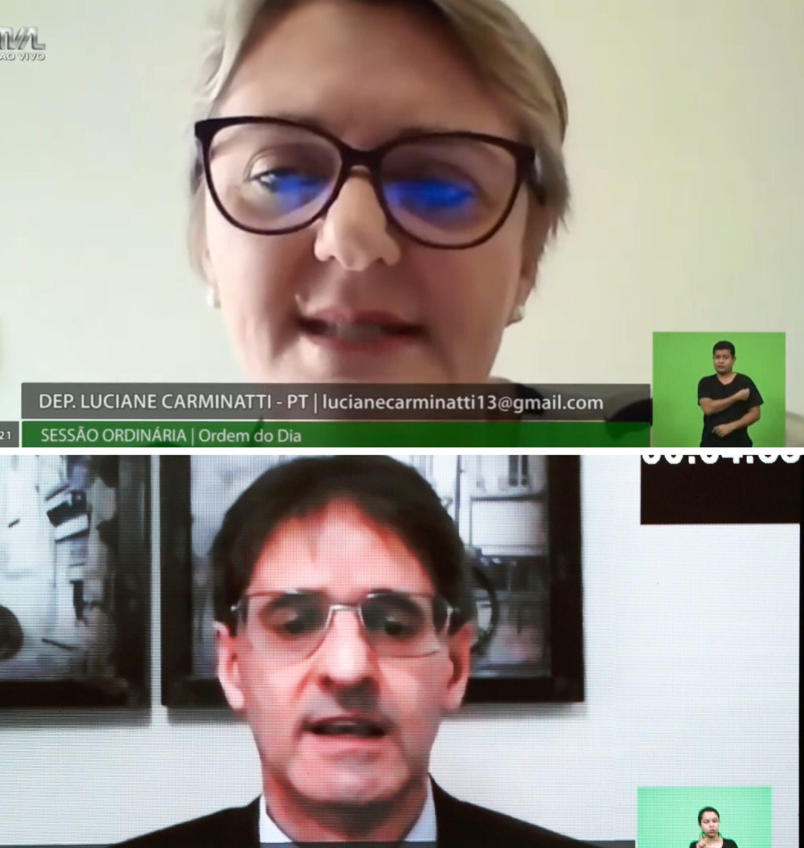 Deputada Luciane Carminatti e deputado Neodi Saretta
