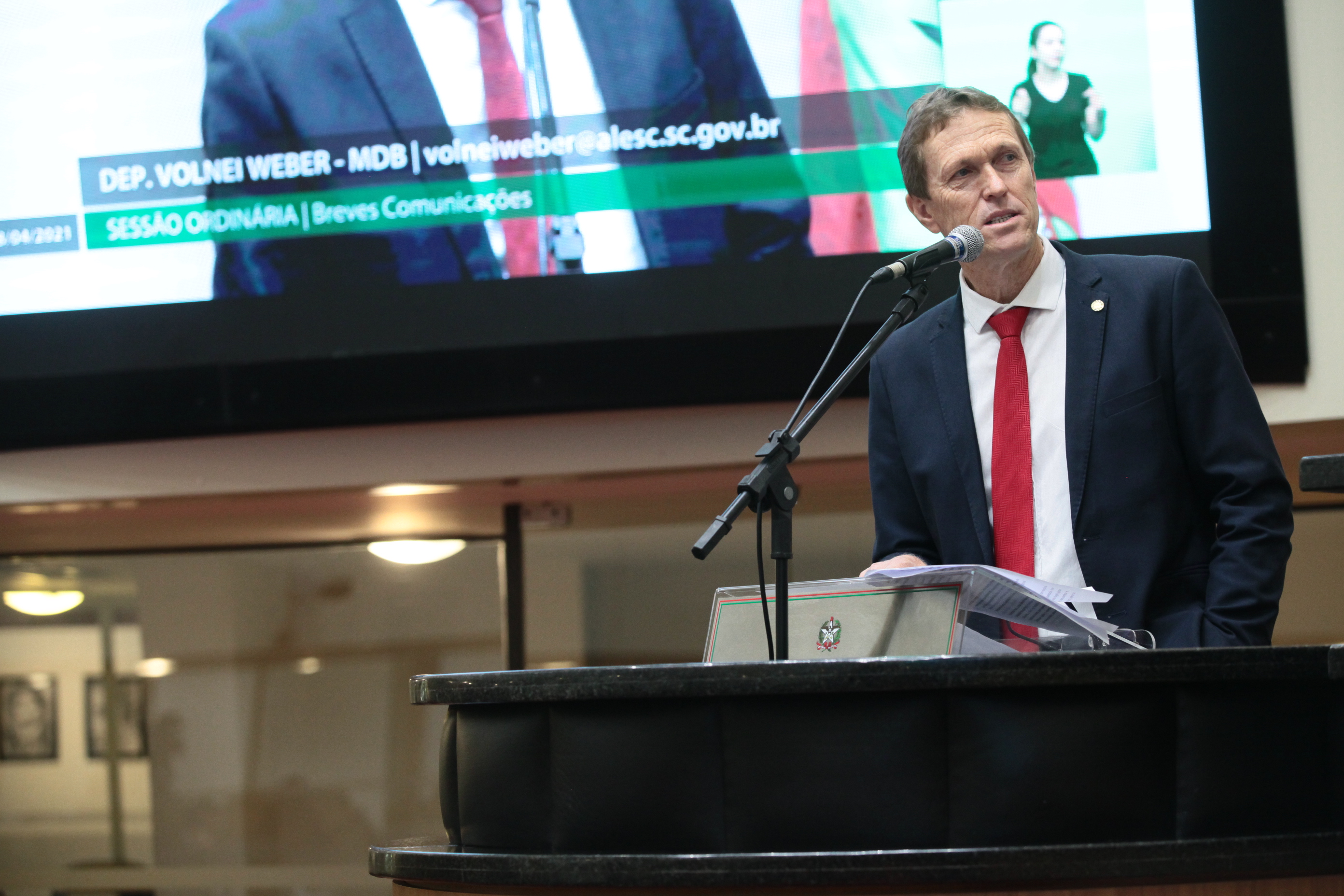 Sessão Ordinária - Deputado Volnei Weber (MDB)