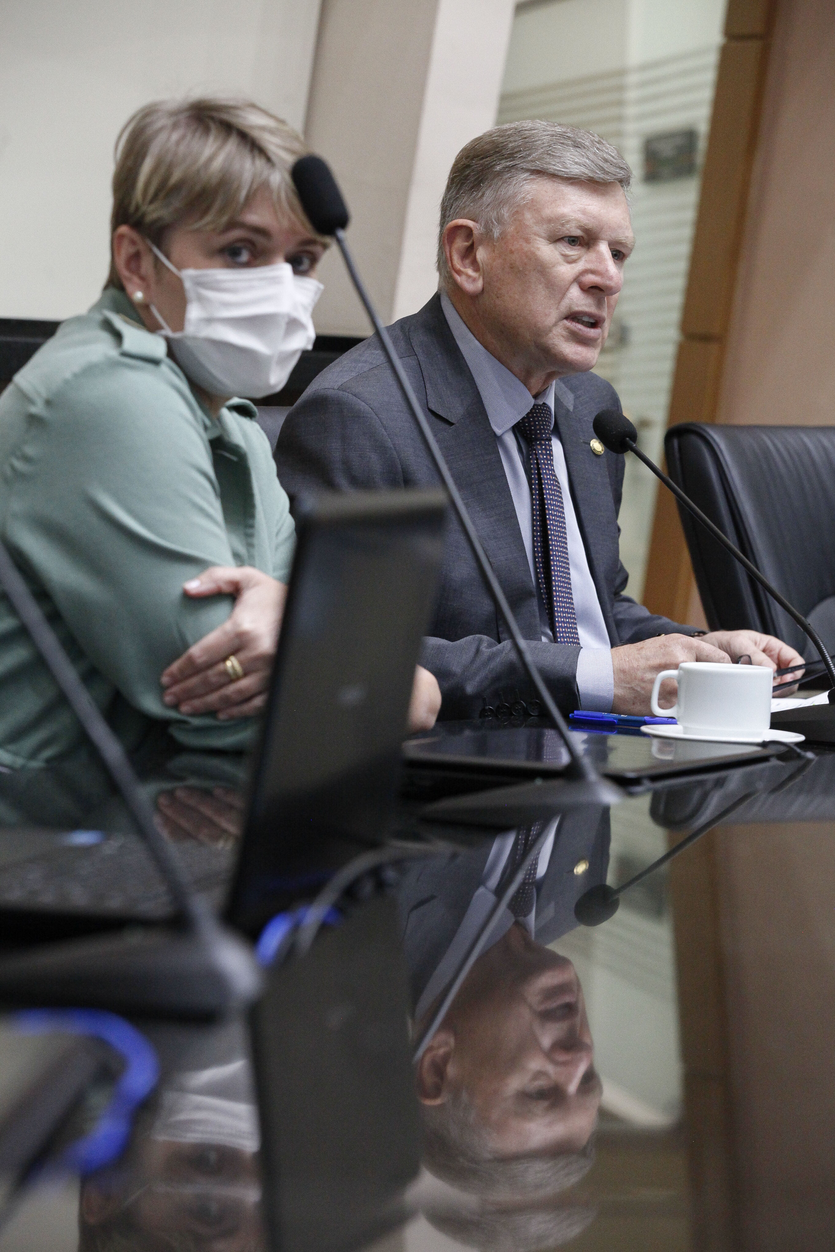 Deputada Marlene Fengler (PSD), Deputado Milton Hobus (PSD)