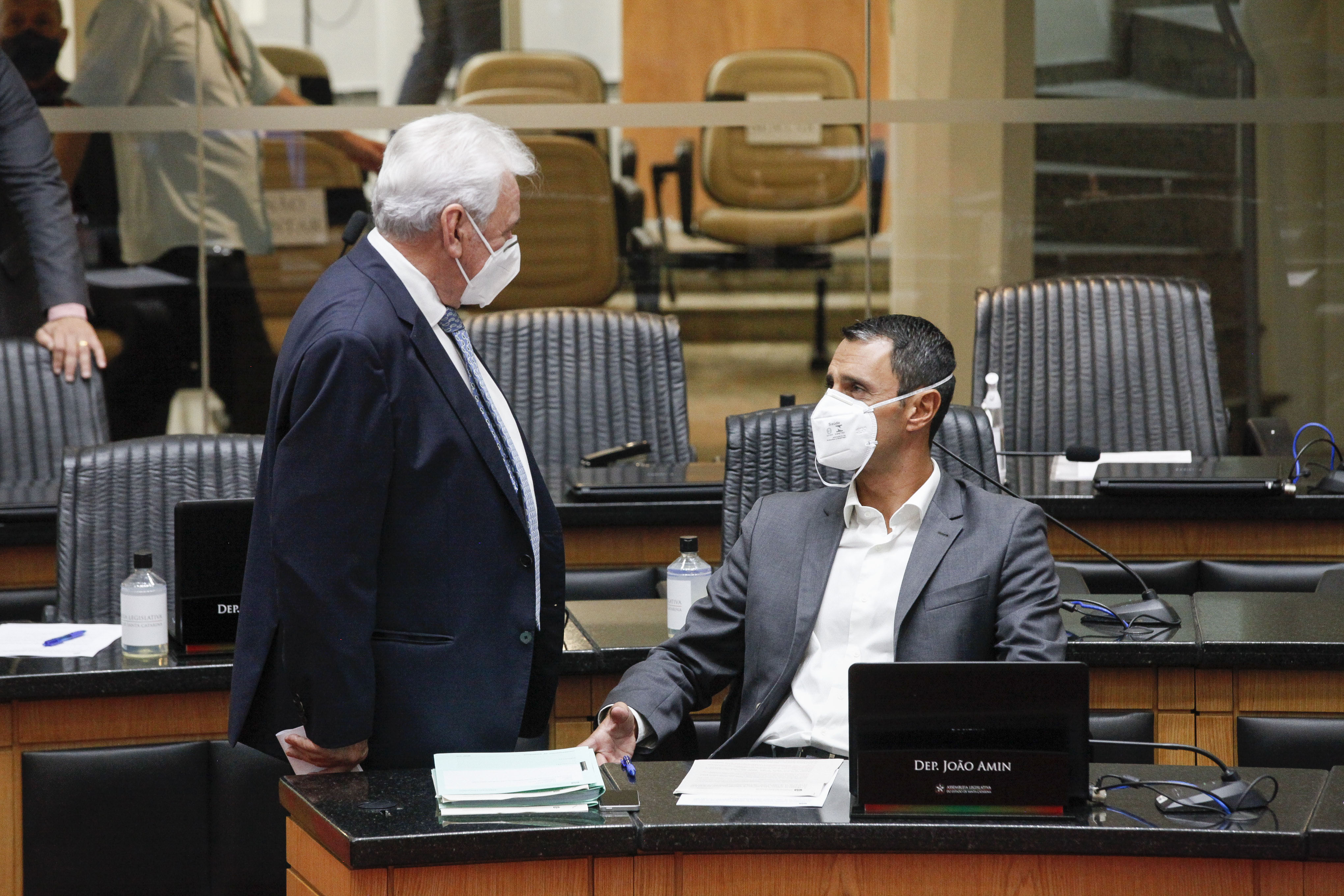 Deputado Moacir Sopelsa (MDB), Deputado João Amin (PP)