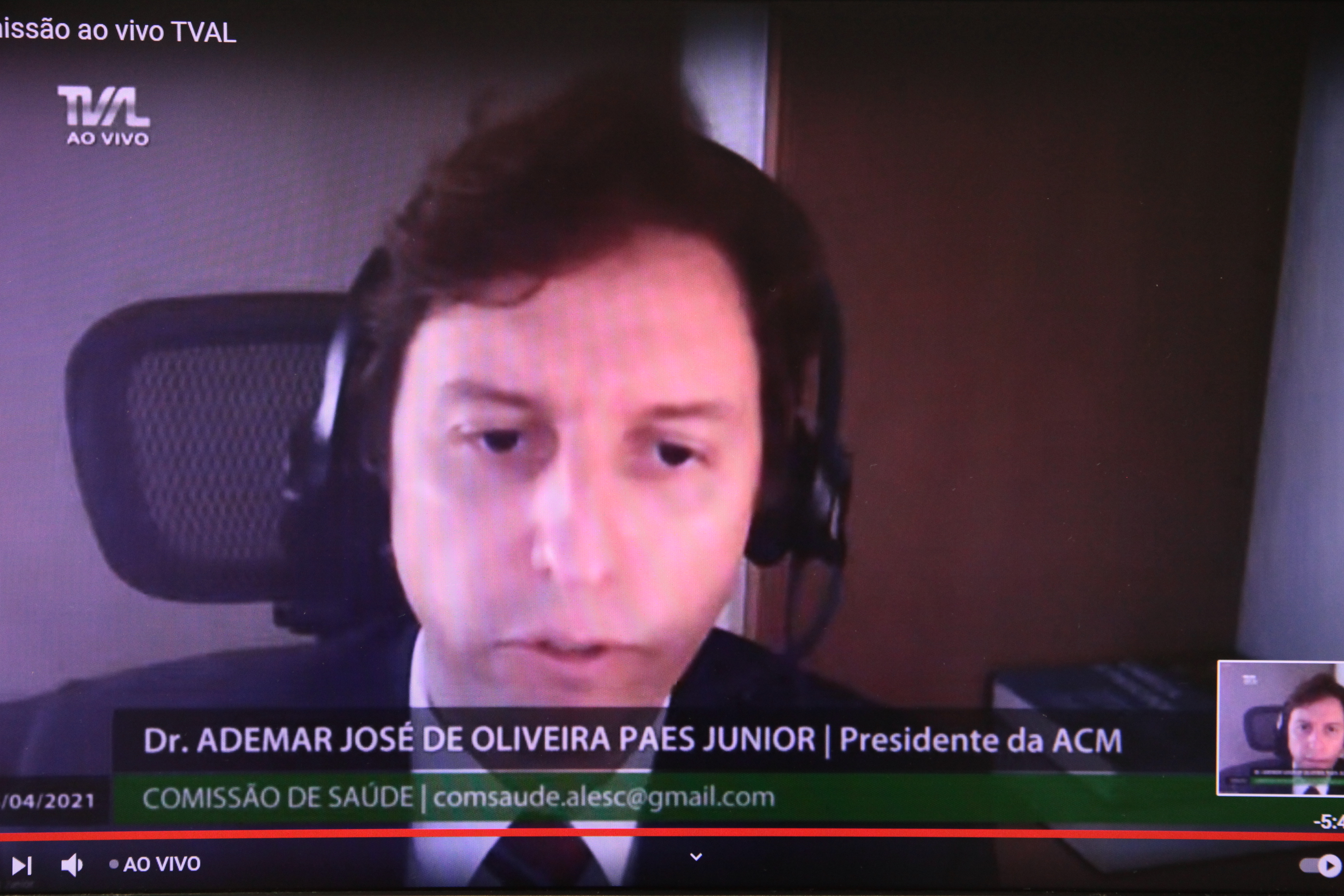 Reunião Virtual da Comissão de Saúde