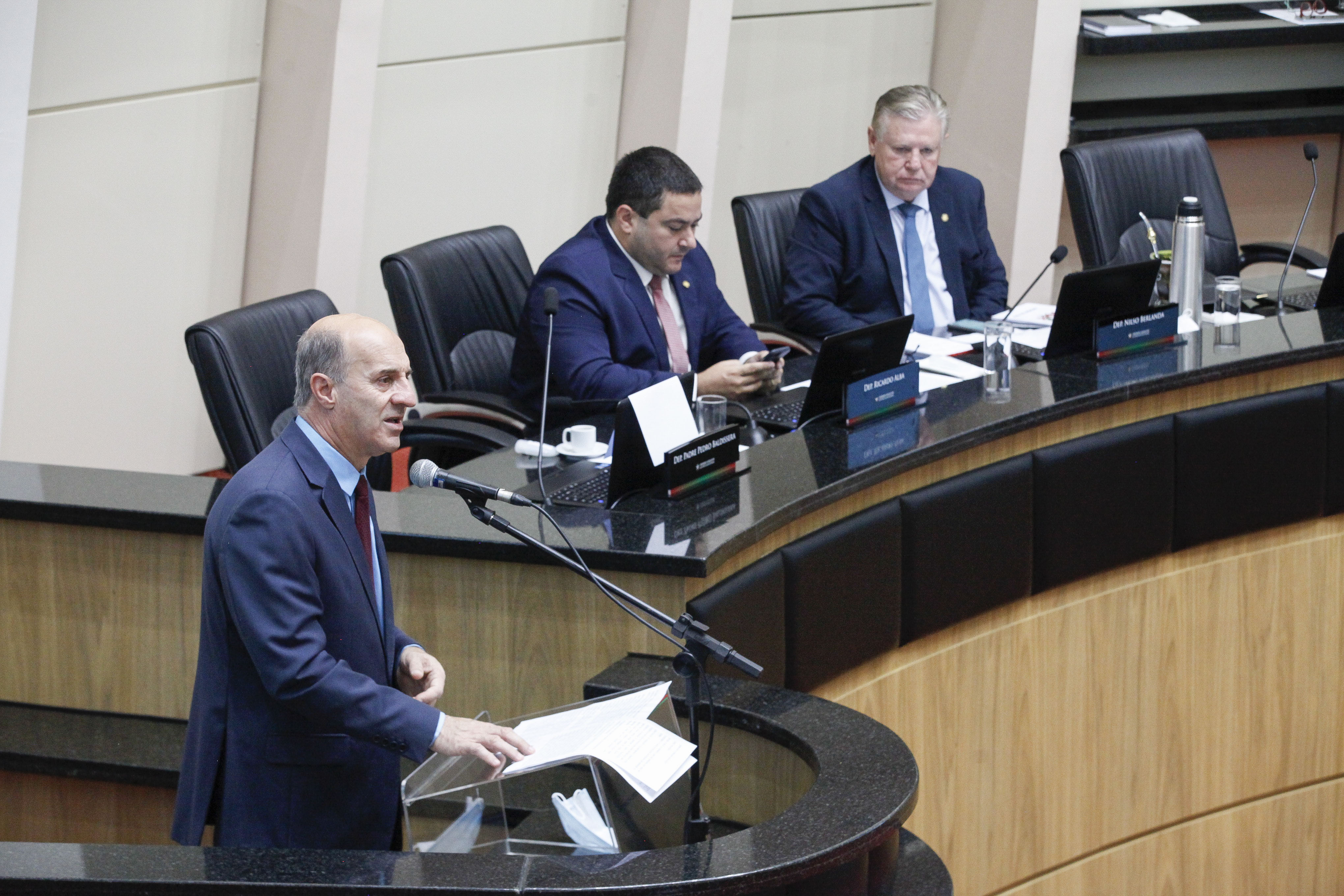 Deputado José Milton Scheffer (PP), Deputado Ricardo Alba (PSL), Deputado Nilso Berlanda (PL)