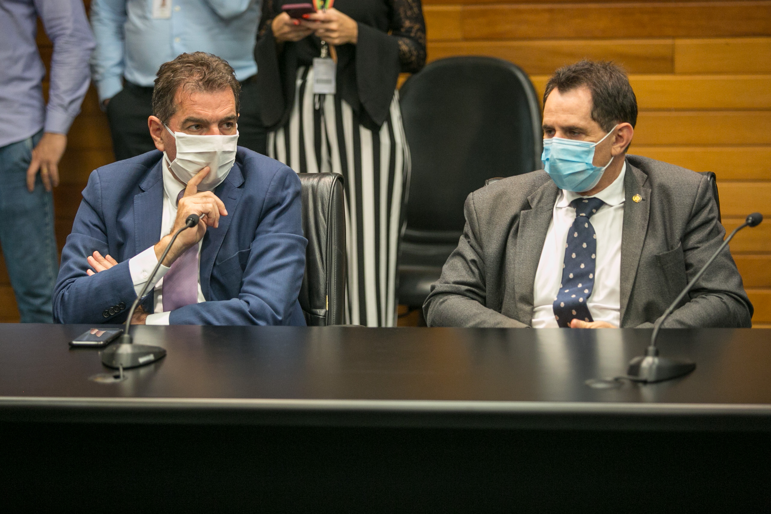 Deputado Valdir Cobalchini (MDB) e Deputado Coronel Mocellin (PSL)