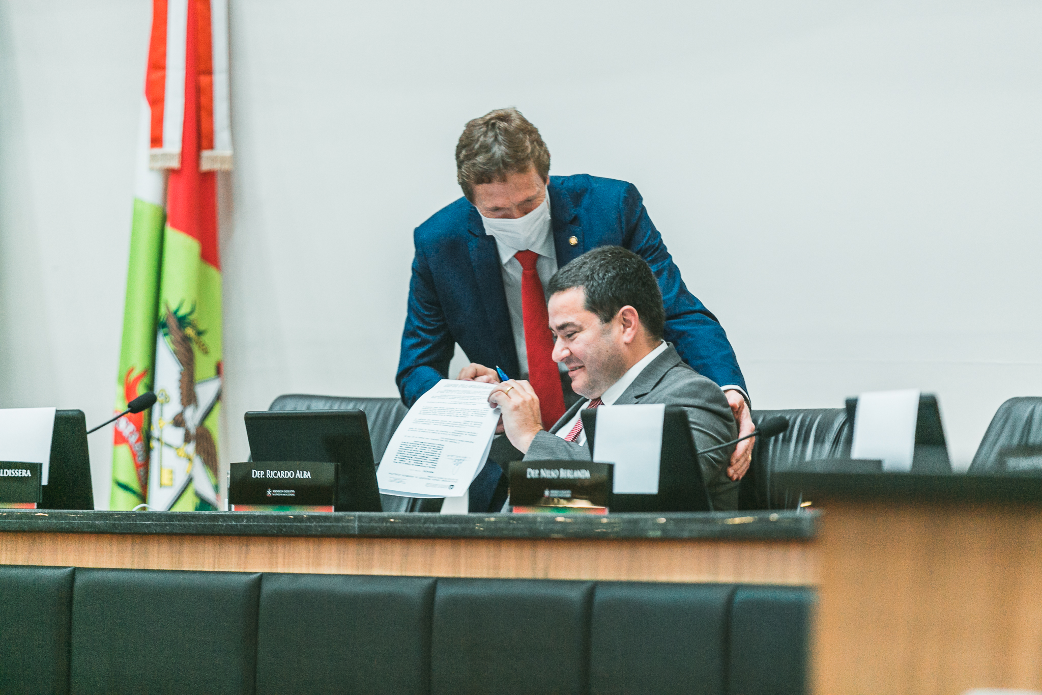 Deputado Ricardo Alba (PSL) - Deputado Volnei Weber (MDB)