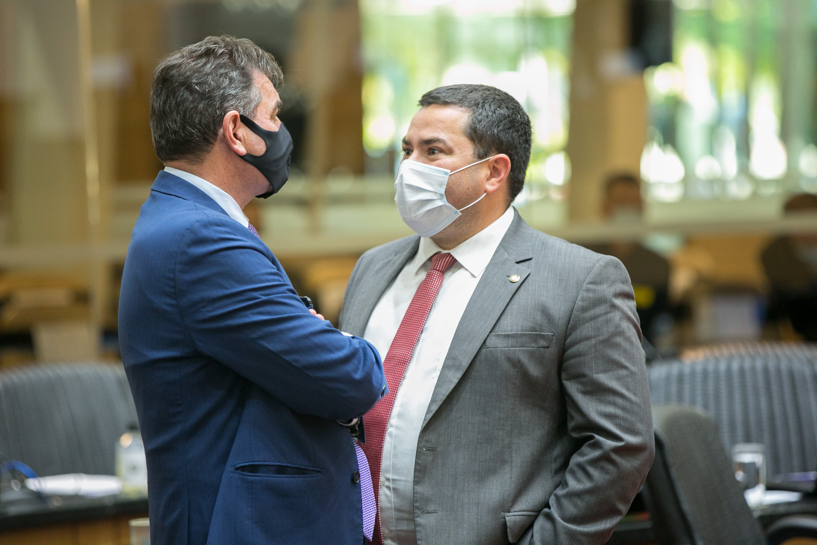 Deputado Valdir Cobalchini (MDB) e Deputado Ricardo Alba (PSL)