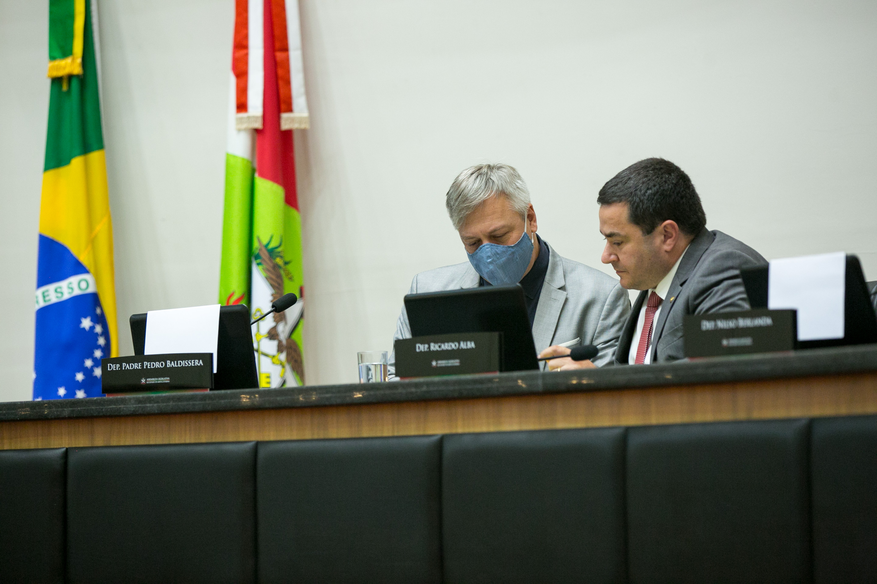 Deputado Fabiano da Luz (PT) e Deputado Ricardo Alba (PSL)