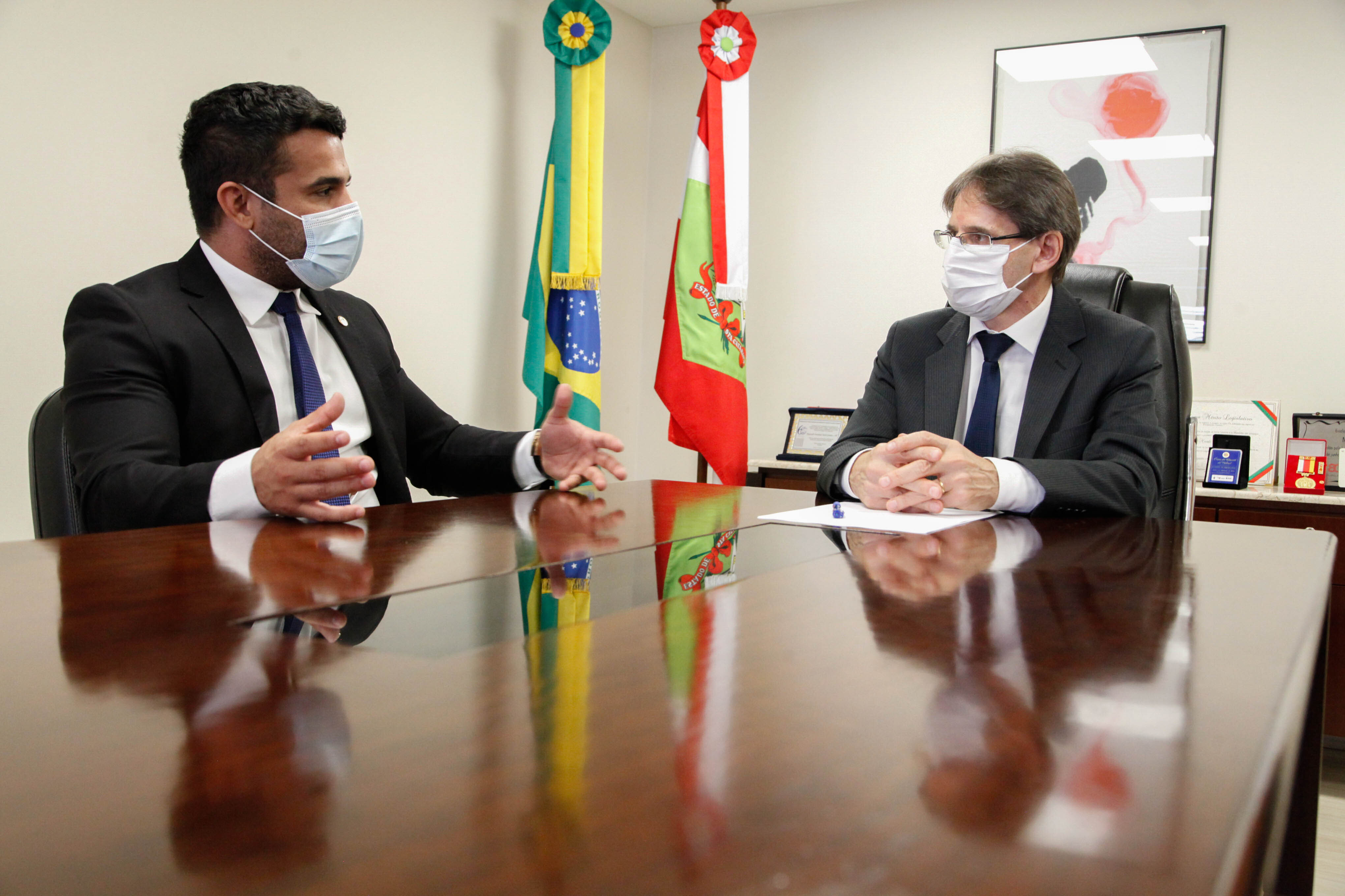 Deputado Neodi Saretta e deputado Renan Filho