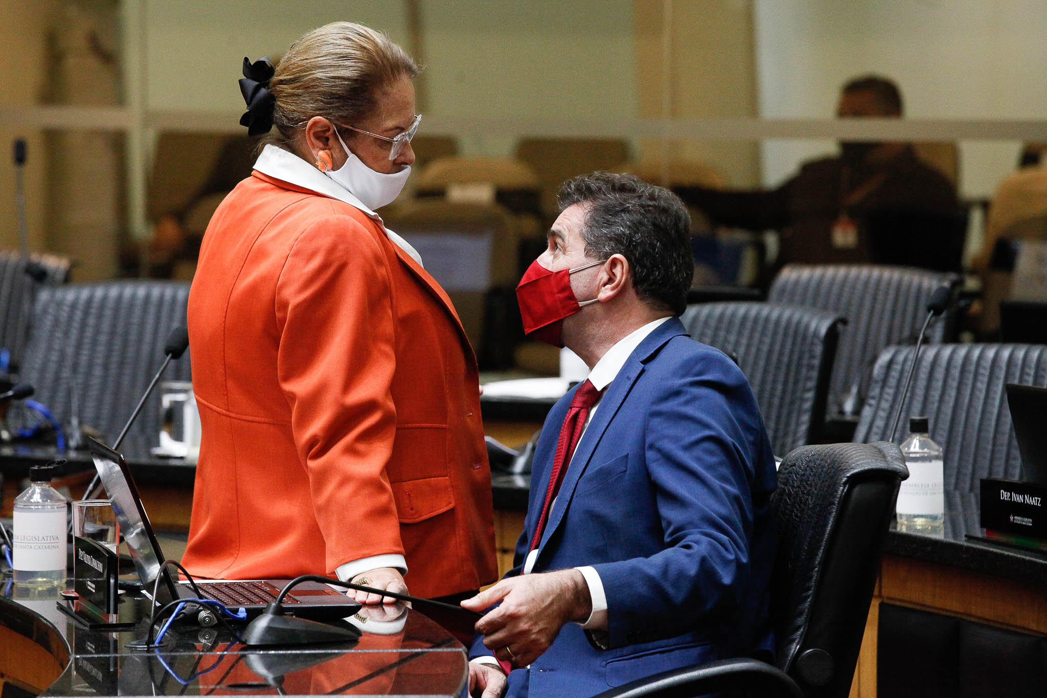 Deputada Ada Faraco de Luca (MDB), Deputado Valdir Cobalchini (MDB)