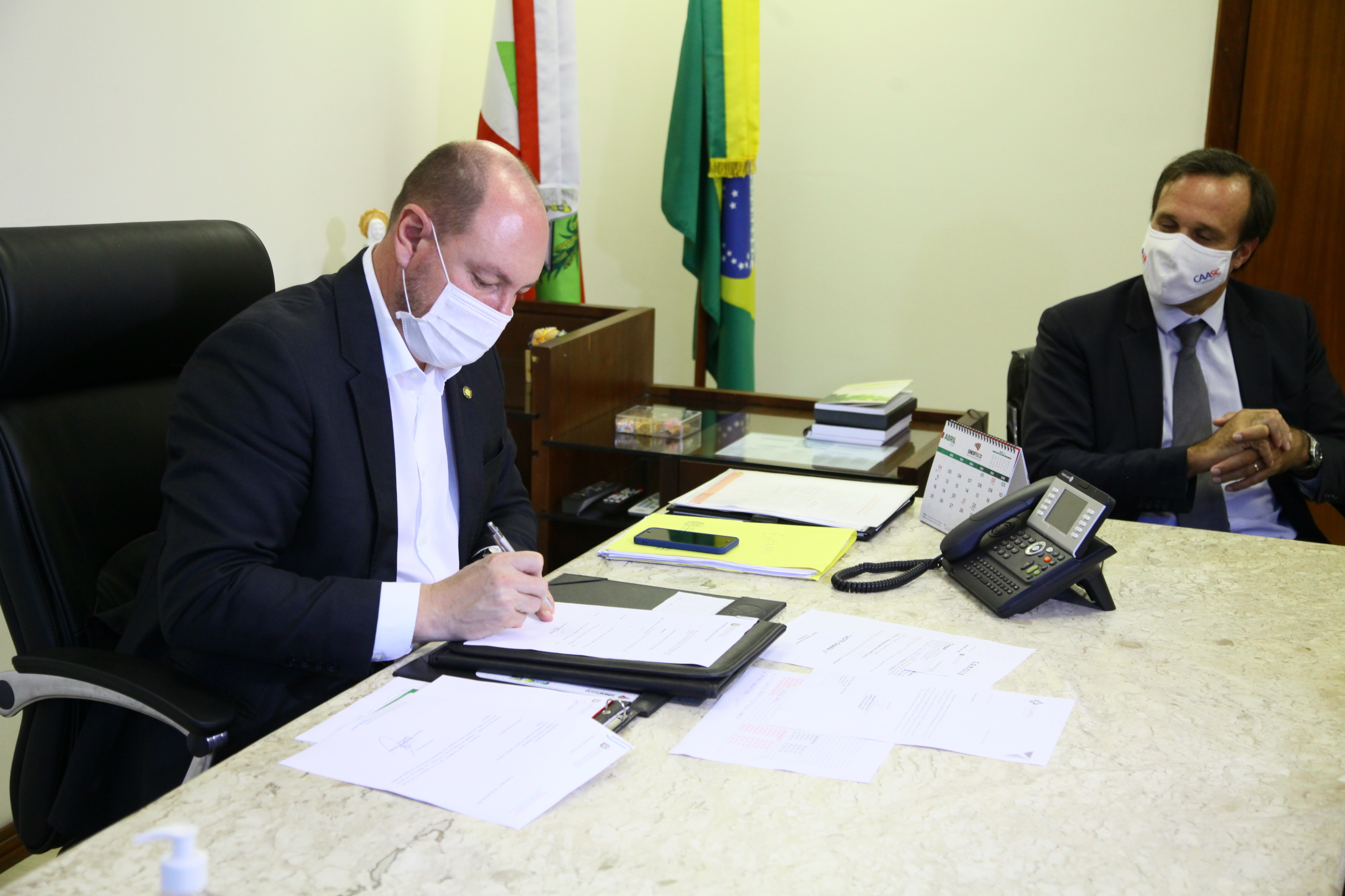 Visita do Presidente da OAB-SC, Rafael Horn