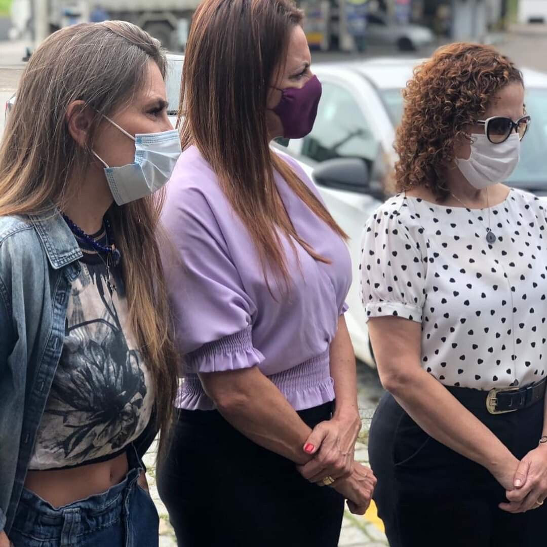 Deputada Paulinha na vistoria em Itapema