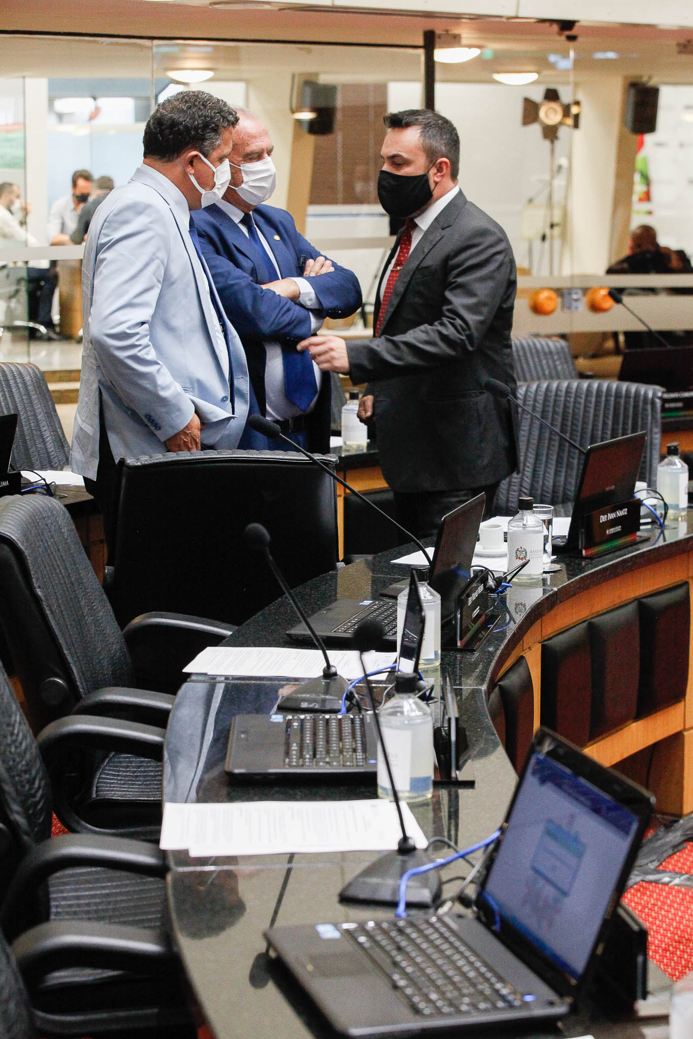 Deputado Ivan Natz (PV), Deputado Nazareno Martins (PSB), Deputado Marcius Machado (PL)