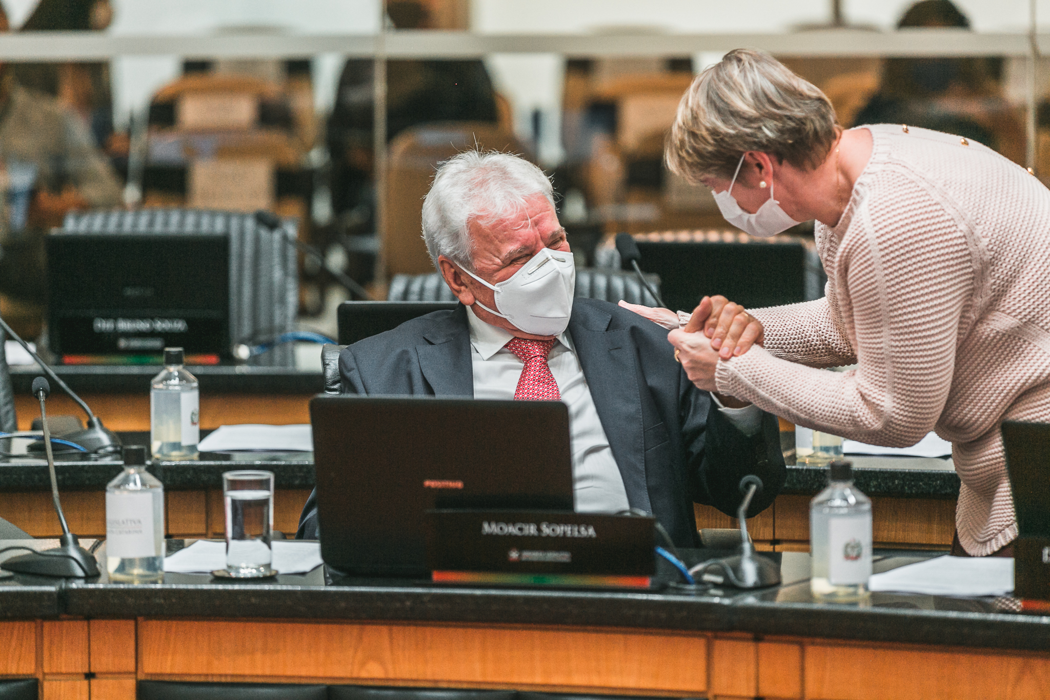 Deputada Luciane Carminatti (PT) - Deputado Moacir Sopelsa (MDB)