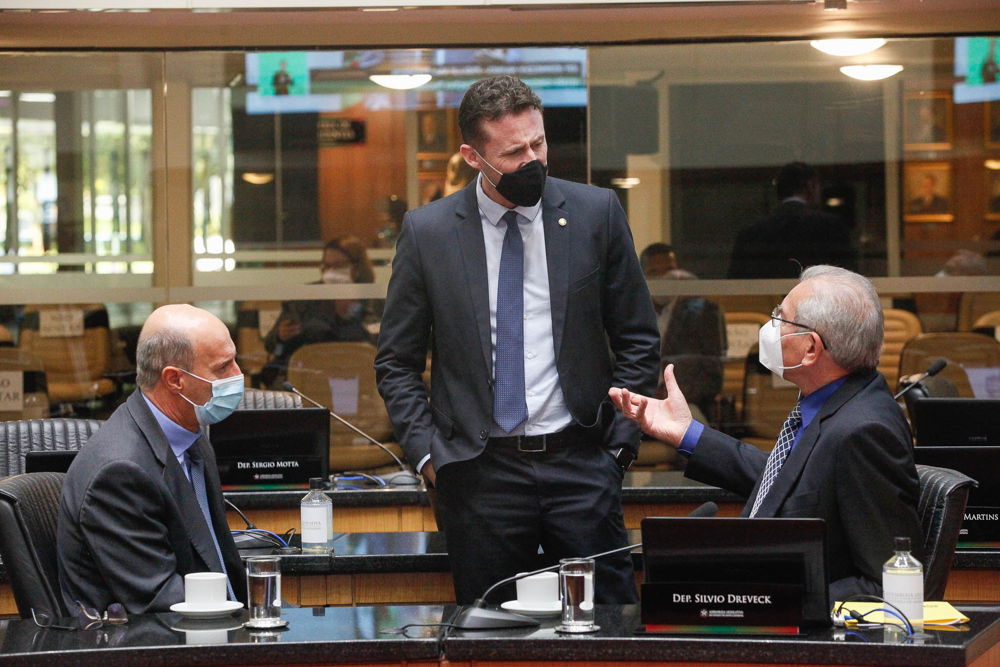 Deputado José Milton Scheffer (PP), Deputado Fernando Krelling (MDB), Deputado Silvio Dreveck (PP)