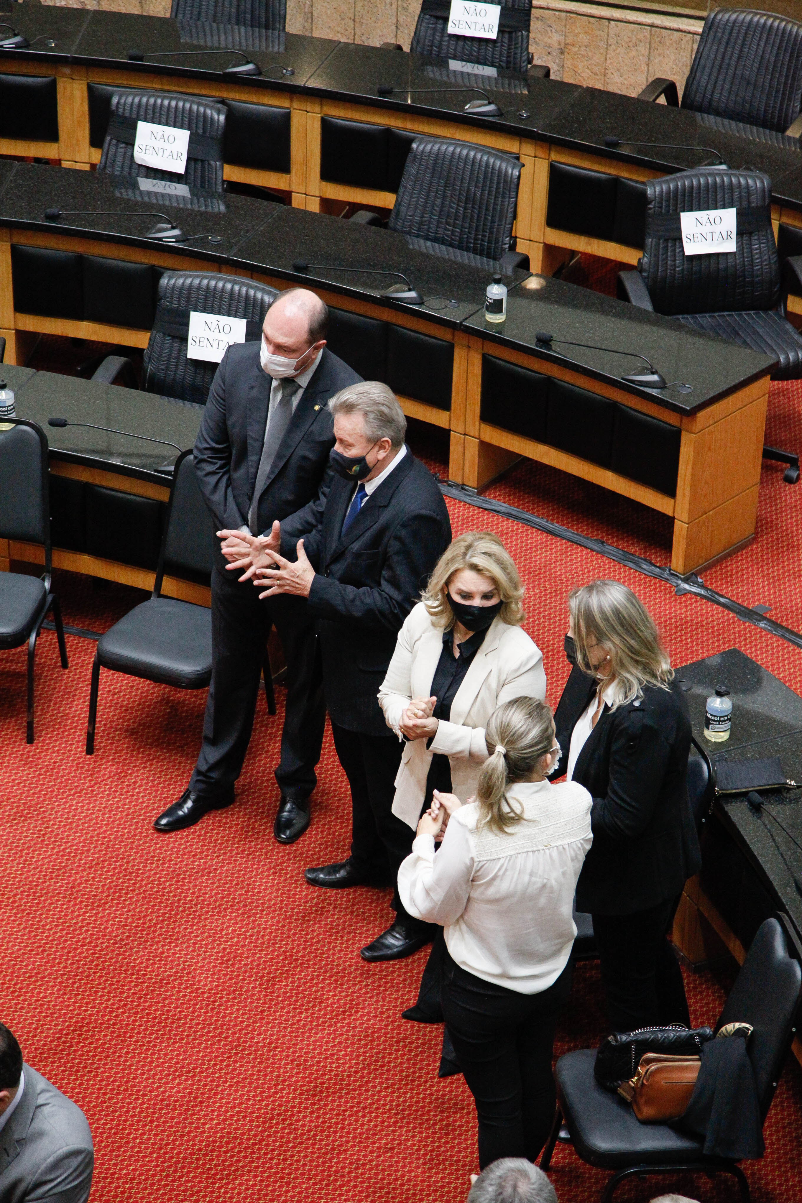 Velório do ex-governador Casildo Maldaner, Dep. Mauro de Nadal, Dep. Ceslo Maldaner