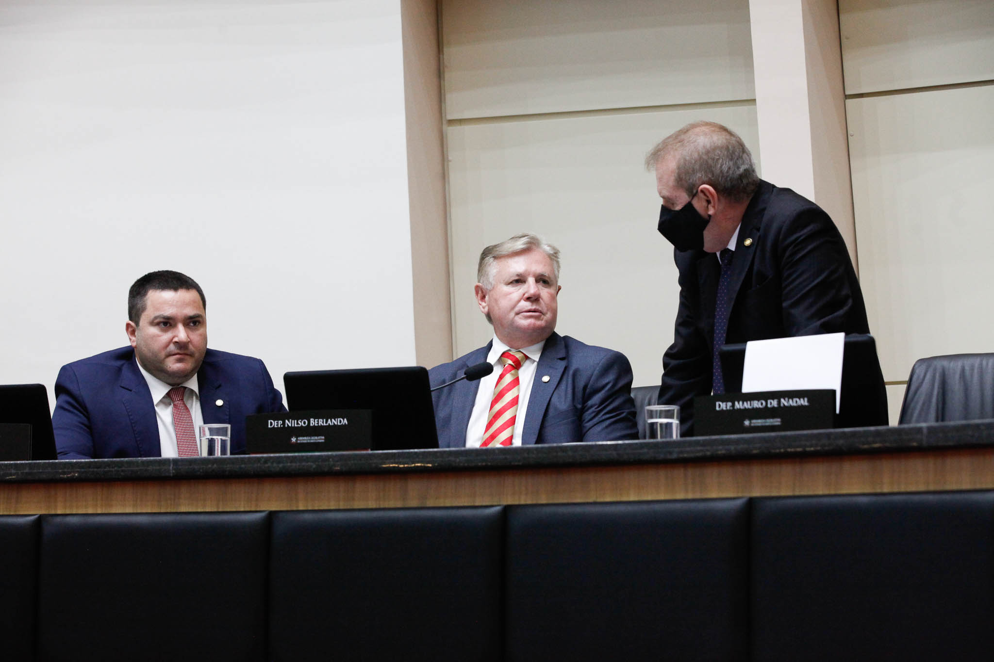 Deputado Ricardo Alba (PSL), Deputado Nilso Berlanda (PL), Deputado Maurício Eskudlark (PL)