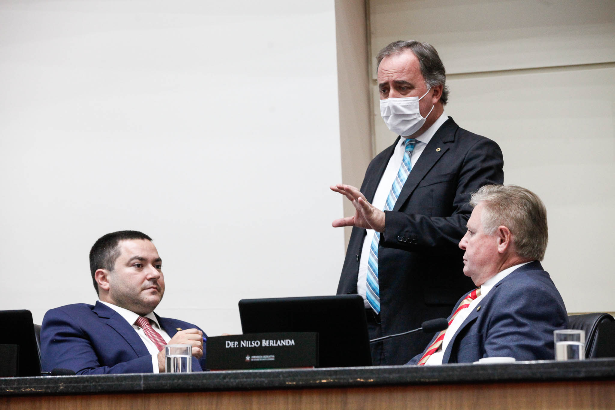 Deputado Ricardo Alba (PSL), Deputado Kennedy Nunes (PSD), Deputado Nilso Berlanda (PL)