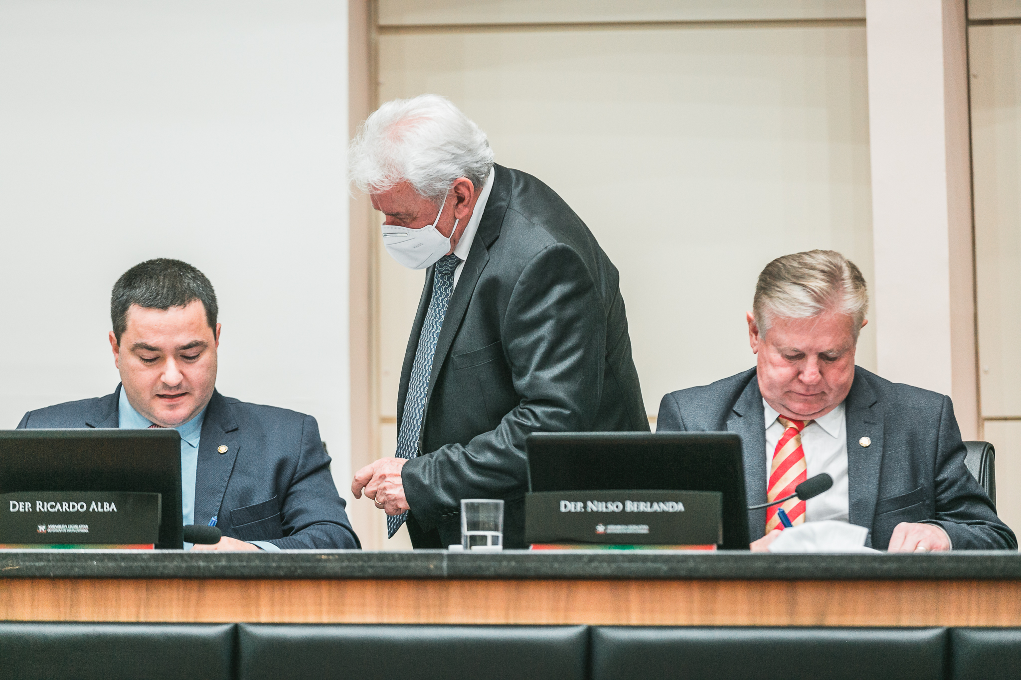 Deputado Moacir Sopelsa (MDB) - Deputado Ricardo Alba (PSL) - - Deputado Nilso Berlanda (PL)
