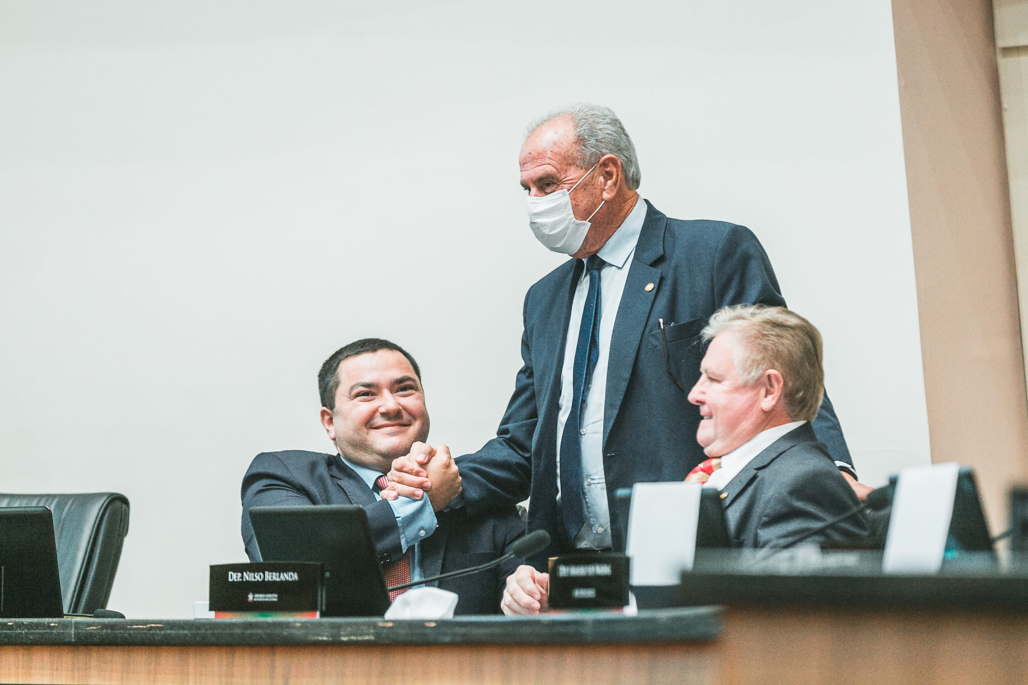 Deputado Ricardo Alba (PSL) - Deputado Nilso Berlanda (PL) - Deputado Nazareno Martins (PSB)