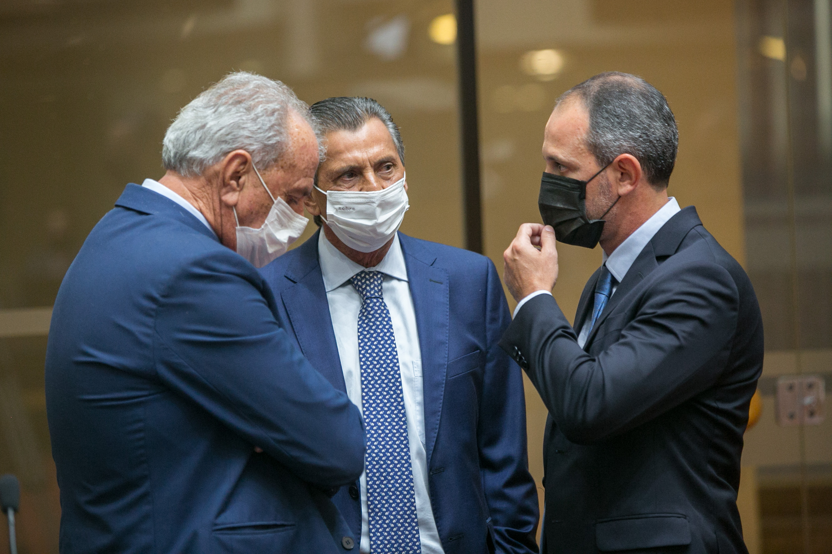 Deputado Nazareno Martins (PSB), Deputado Julio Garcia (PSD) e Deputado Laércio Schuster (PSB)
