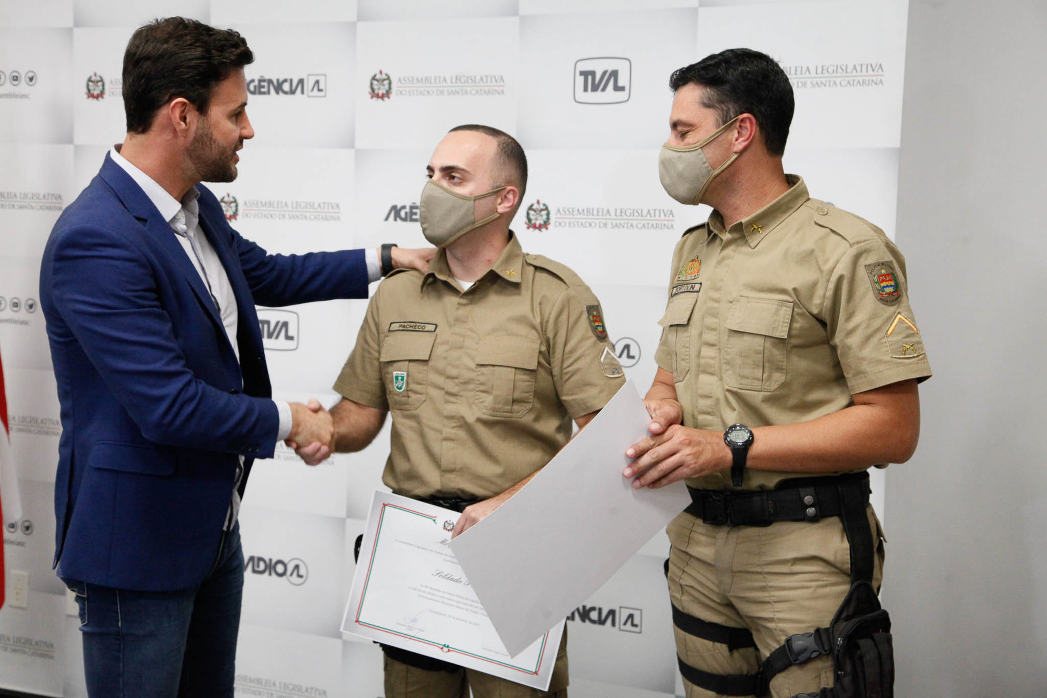 Deputado Felipe Estevão (PSL), Soldado Pacheco, Soldado Bortolini
