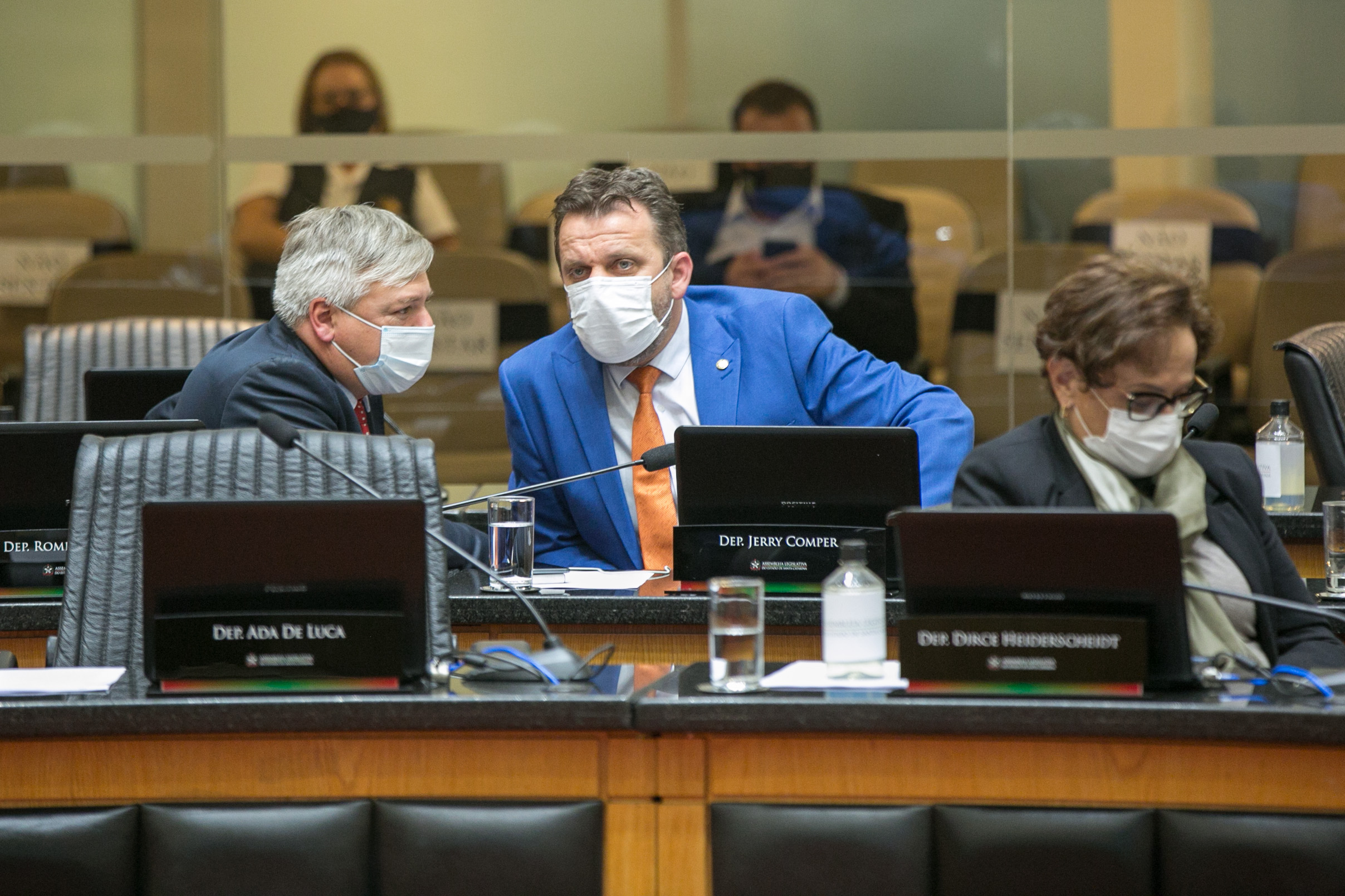 Deputado Fabiano da Luz (PT) e Deputado Jerry Comper (MDB)
