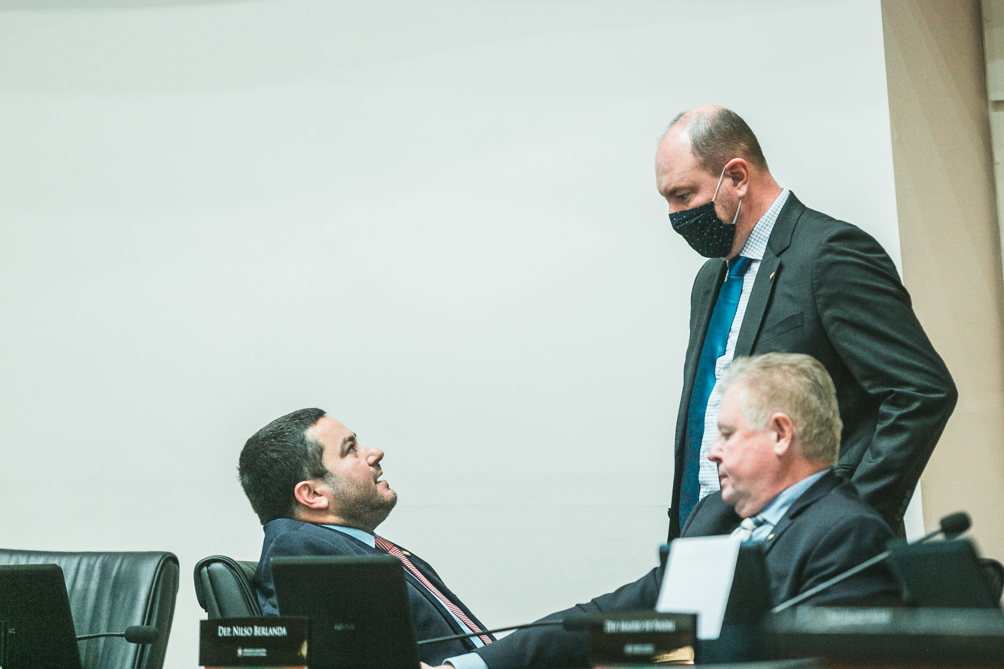 Deputado Ricardo Alba (PSL) - Deputado Nilso Berlanda (PL) - Deputado Mauro de Nadal (MDB)