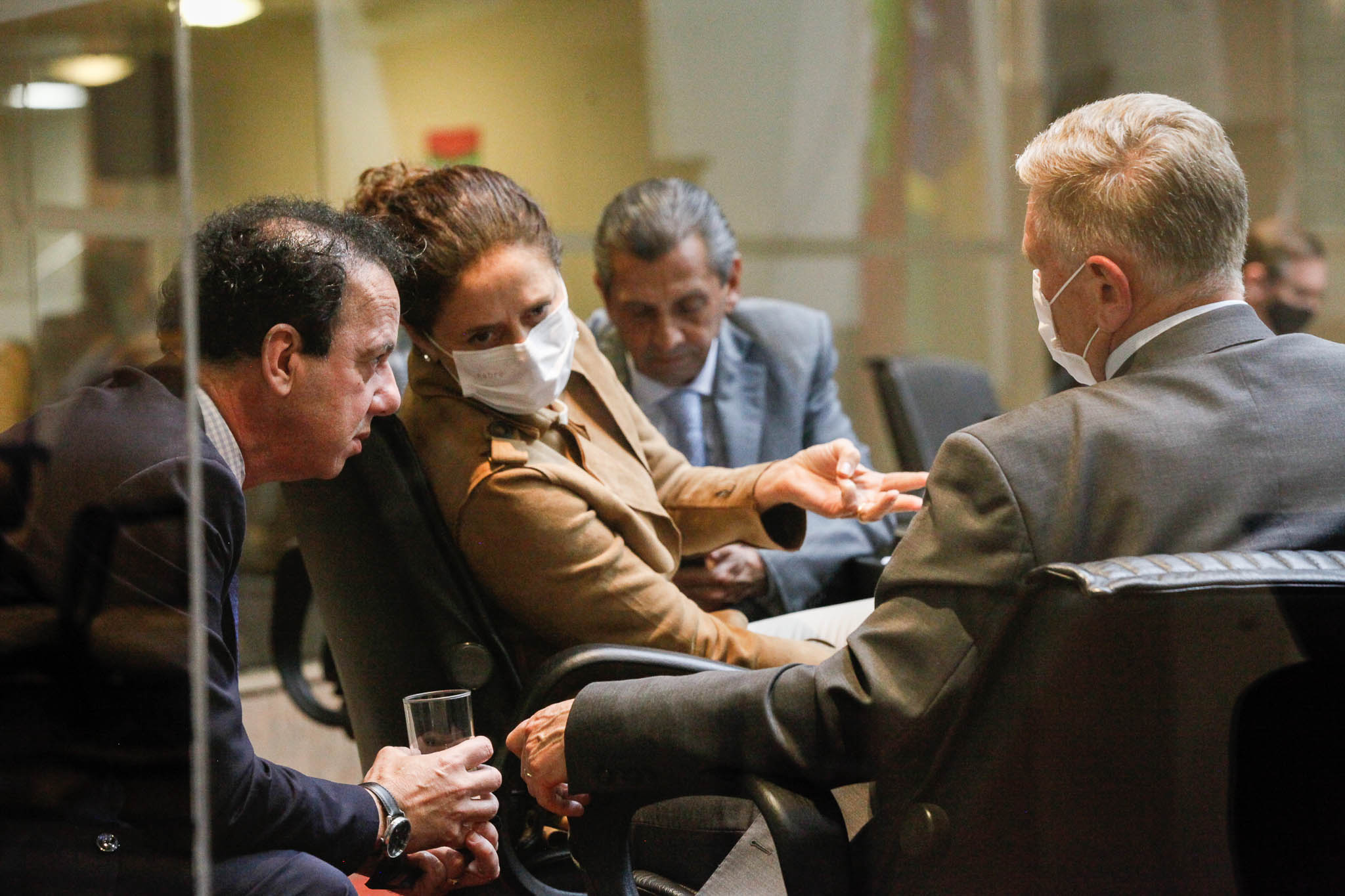 Deputado Ismael Santos (PSD), Deputada Marlene Fengler (PSD), Deputado Milton Hobus (PSD)