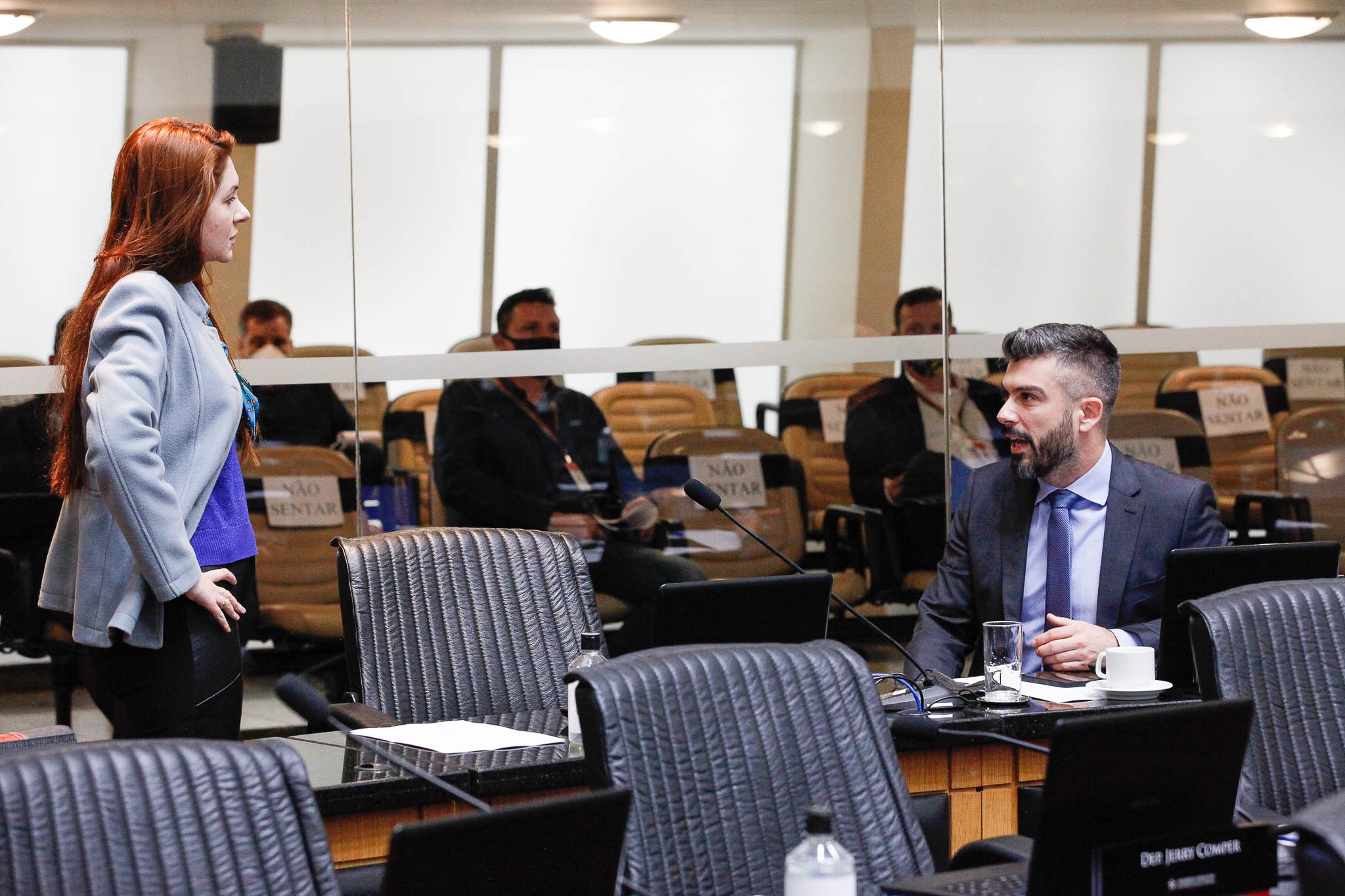 Deputada Ana Caroline Campagnolo (PSL), Deputado Bruno Souza (NOVO)