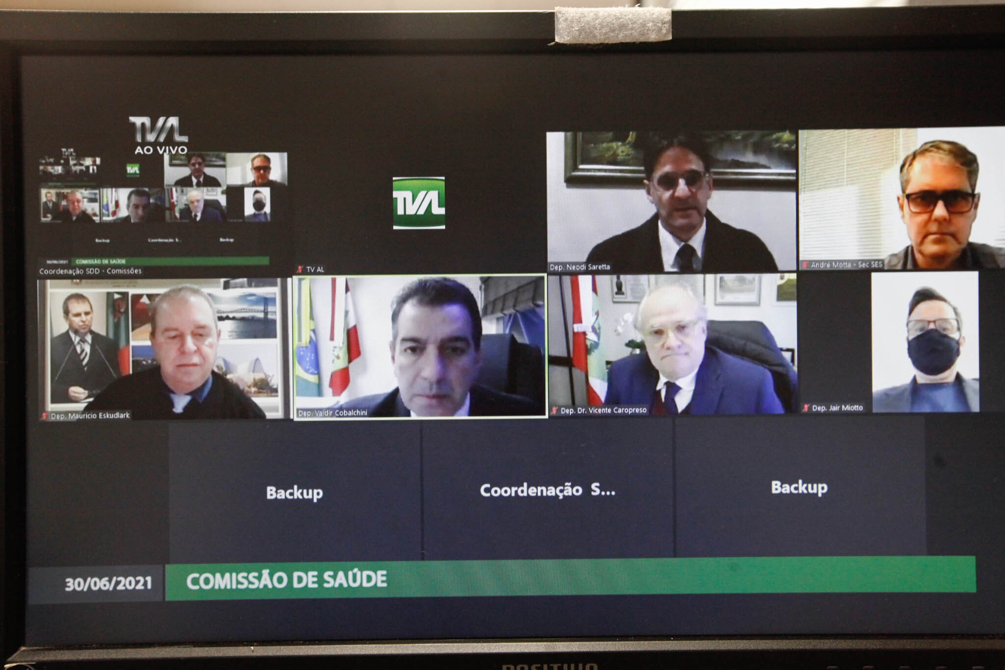 Reunião da Comissão de Saúde sobre a situação atual de enfrentamento à pandemia