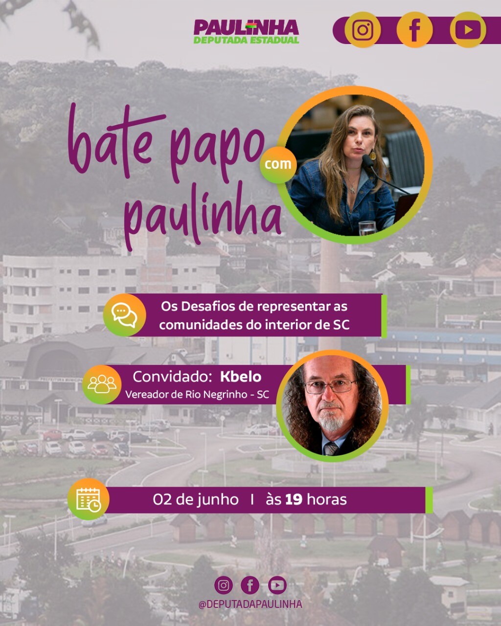Quarta de “Bate Papo” com Paulinha