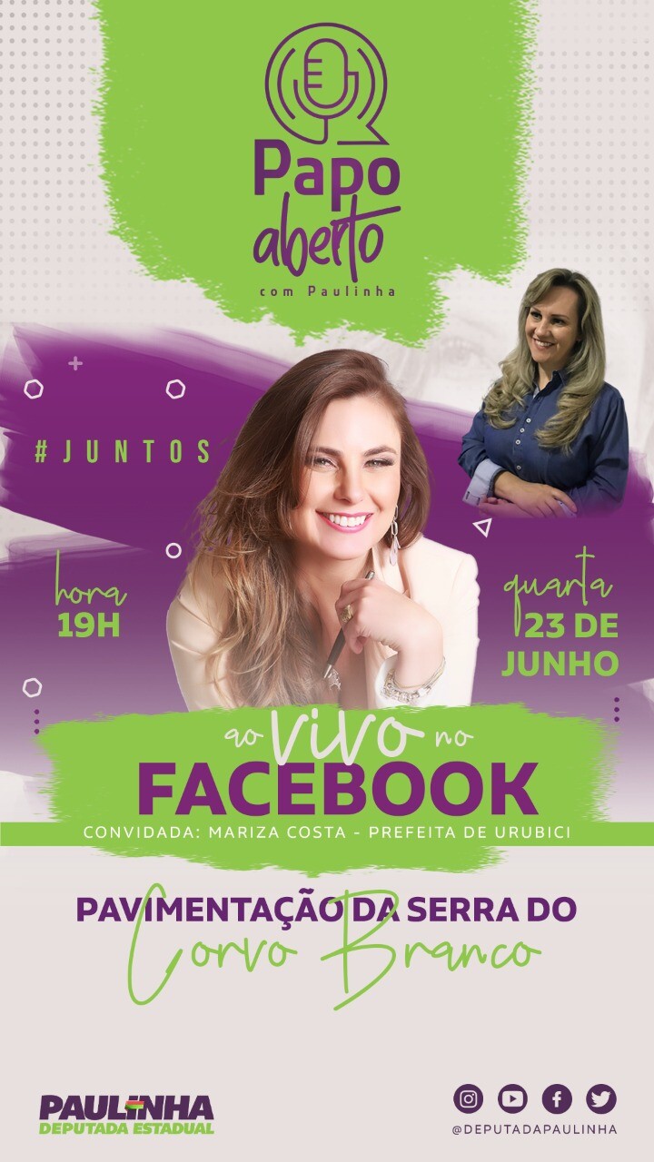 Live Papo Aberto com Paulinha traz a prefeita de Urubici para falar de turismo na Serra