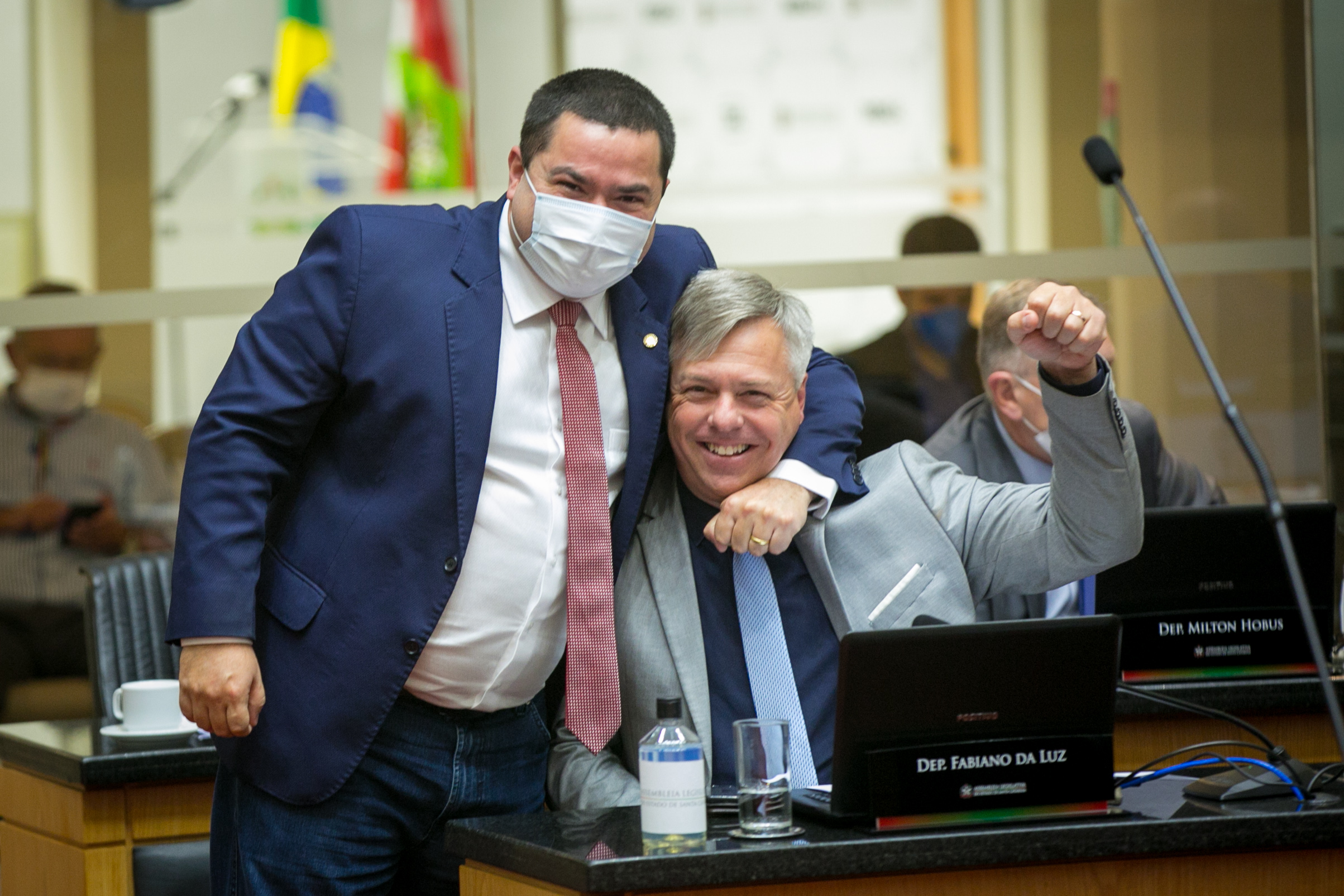 Deputado Ricardo Alba (PSL) e Deputado Fabiano da Luz (PT)