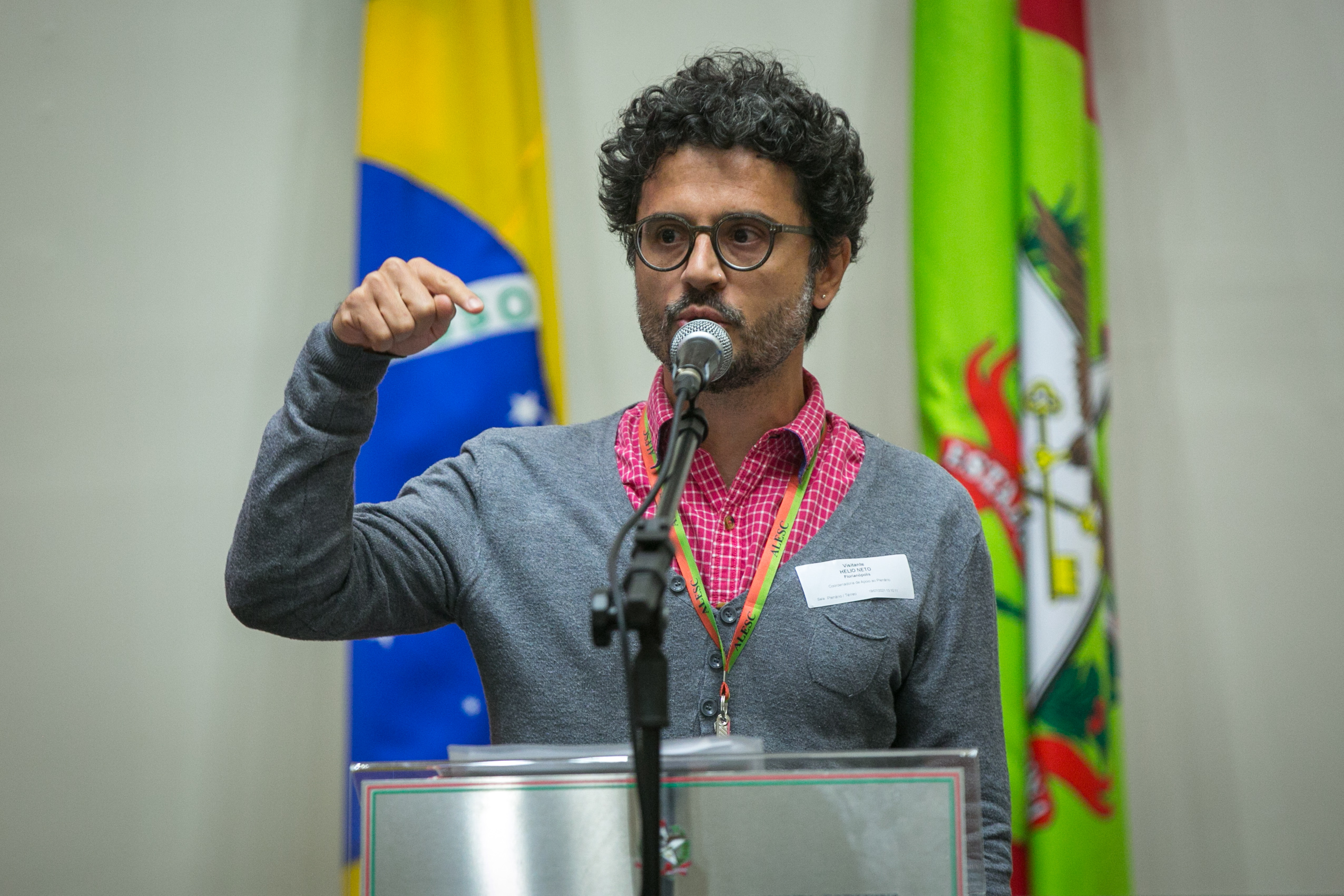 Presidente do SINJUSC, Hélio Lenz Puerta Neto