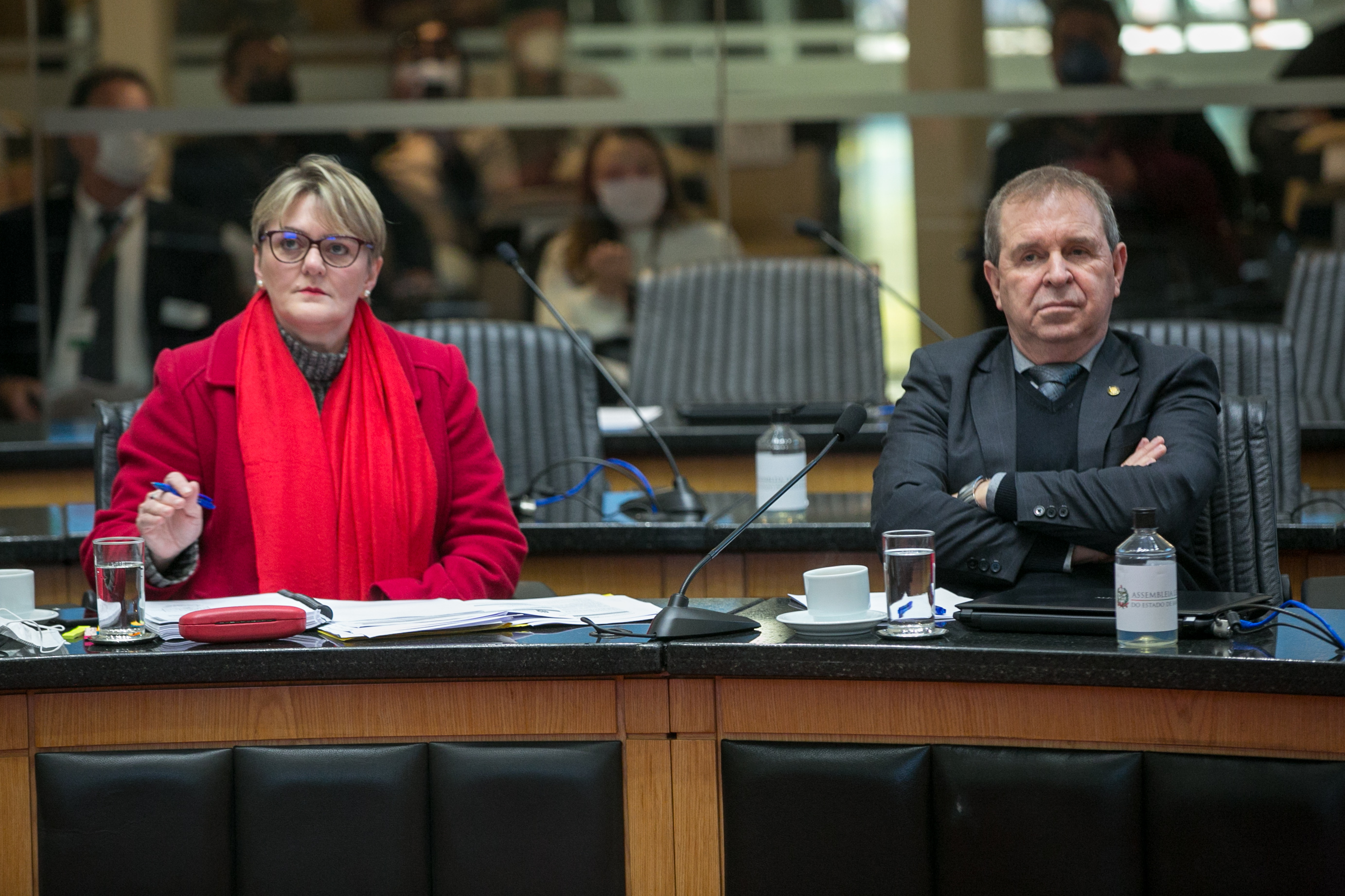 Deputada Luciane Carminatti (PT) e Deputado Maurício Eskudlark (PL)