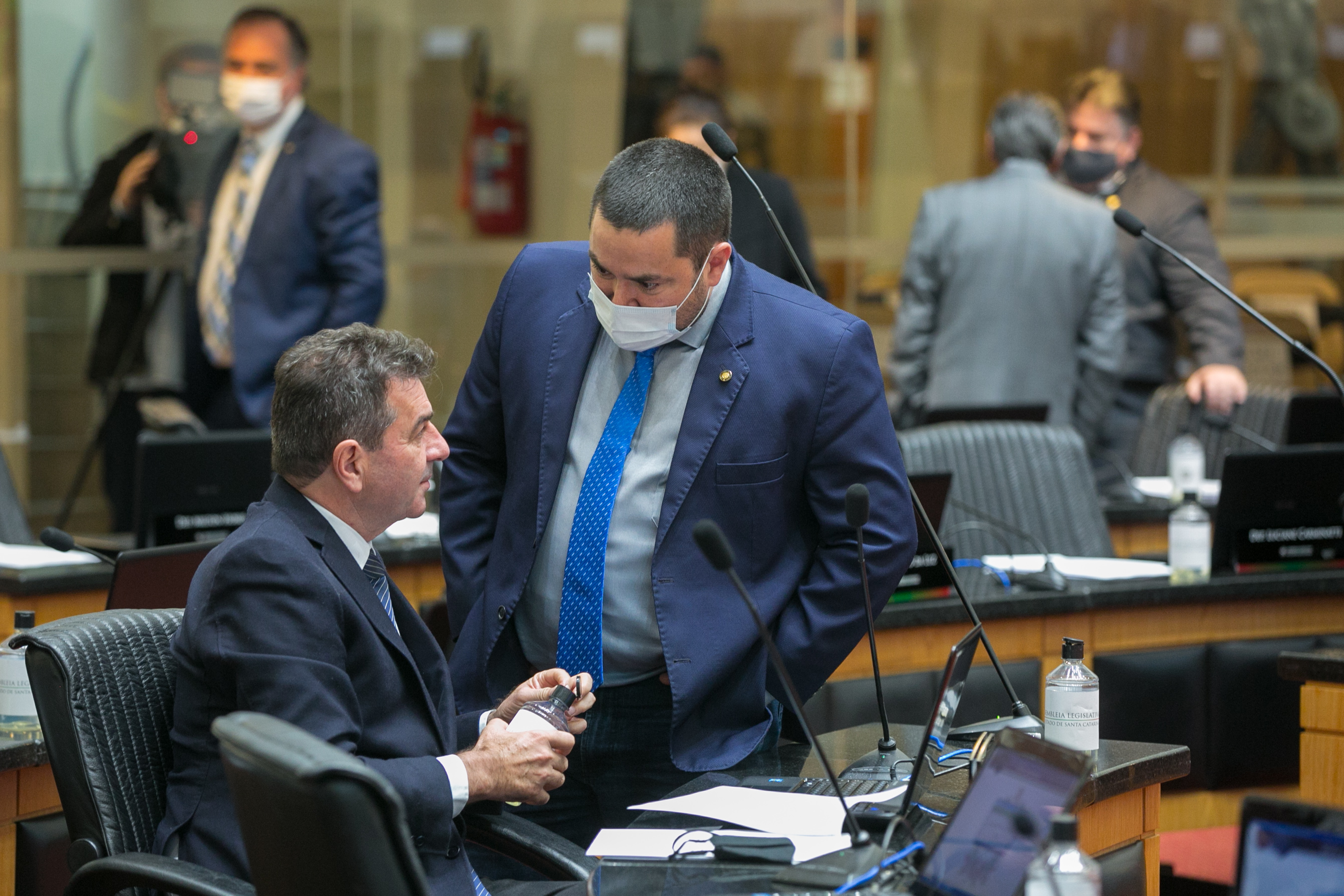Deputado Valdir Cobalchini (MDB) e Deputado Ricardo Alba (PSL)