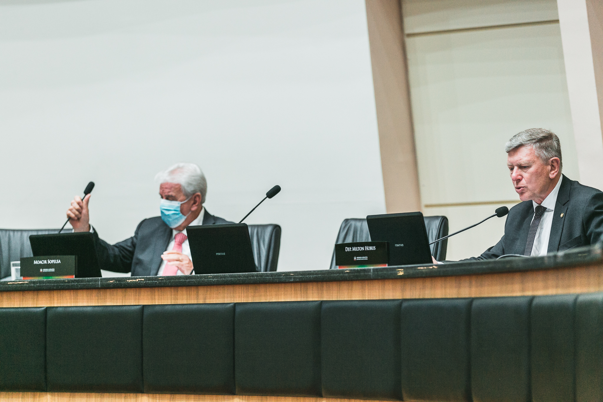 Deputado Moacir Sopelsa (MDB) - Deputado Milton Hobus (PSD)