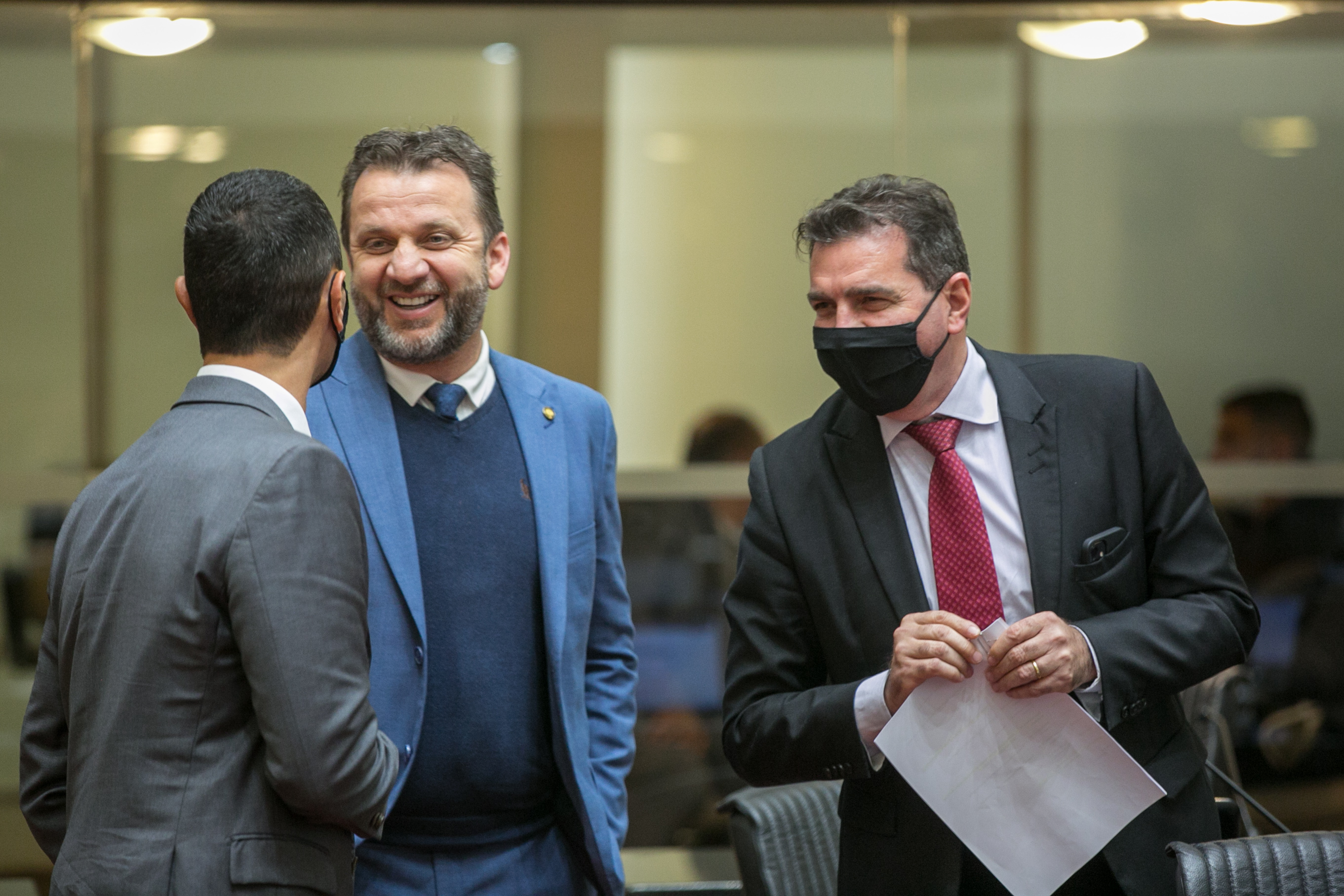 Deputado João Amin (PP), Deputado Jerry Comper (MDB) e Deputado Valdir Cobalchini (MDB)