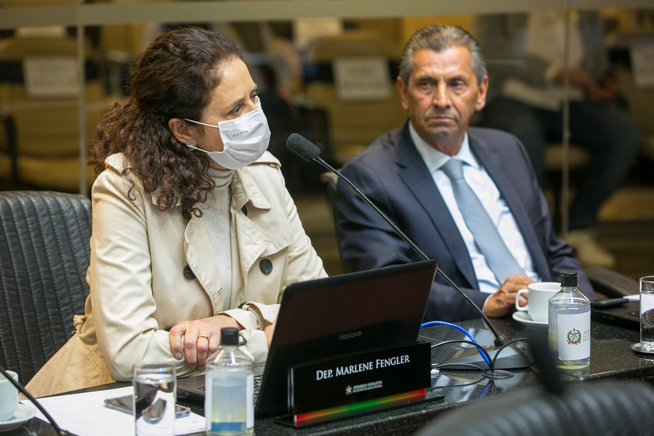 Deputada Marlene Fengler (PSD)  e Deputado Julio Garcia (PSD)