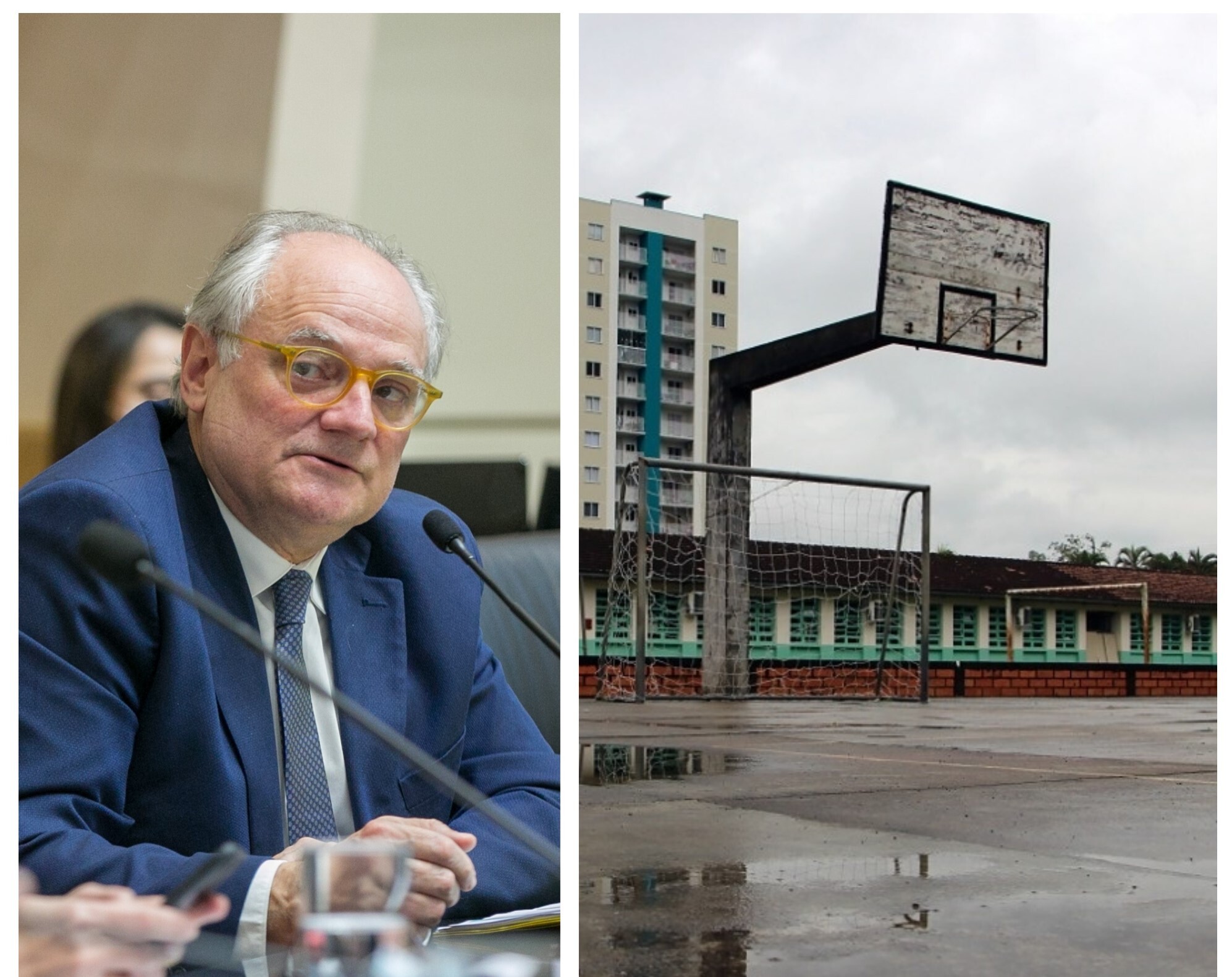 Governo licitará construção de ginásio esportivo na escola Alvino Tribess
